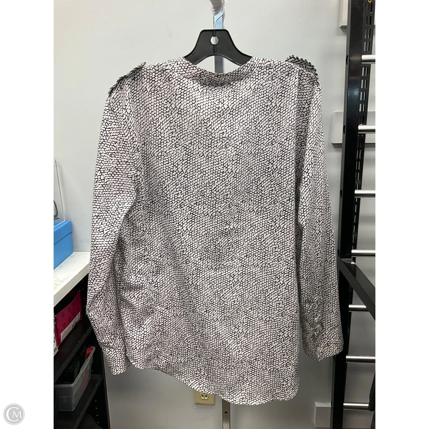 Top Long Sleeve By Apt 9 In Black & White, Size: Xl