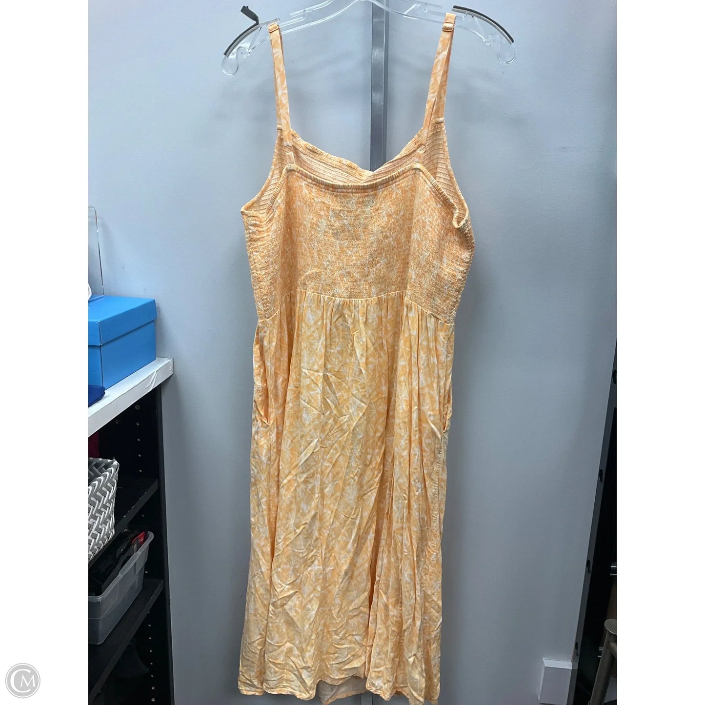 Dress Casual Midi By Old Navy In Yellow, Size: Xl