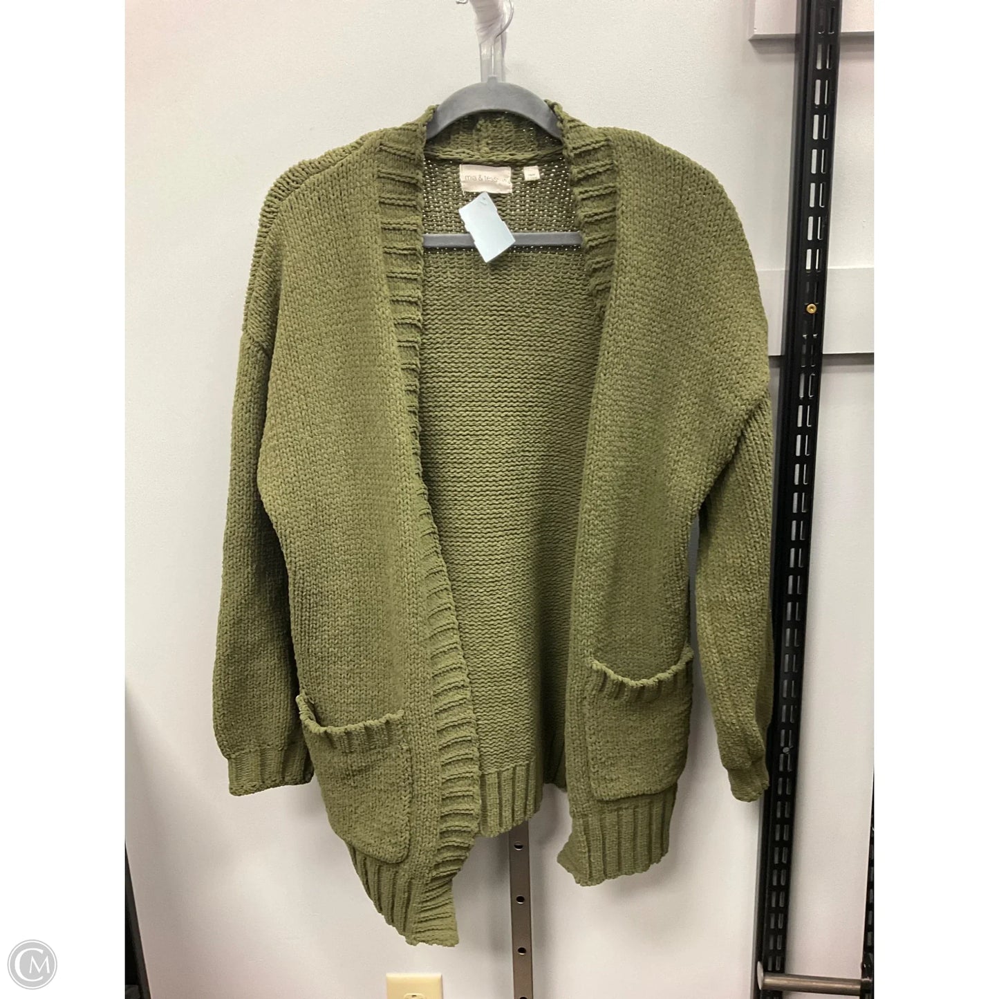 Sweater Cardigan By Mia & Tess In Green, Size: S