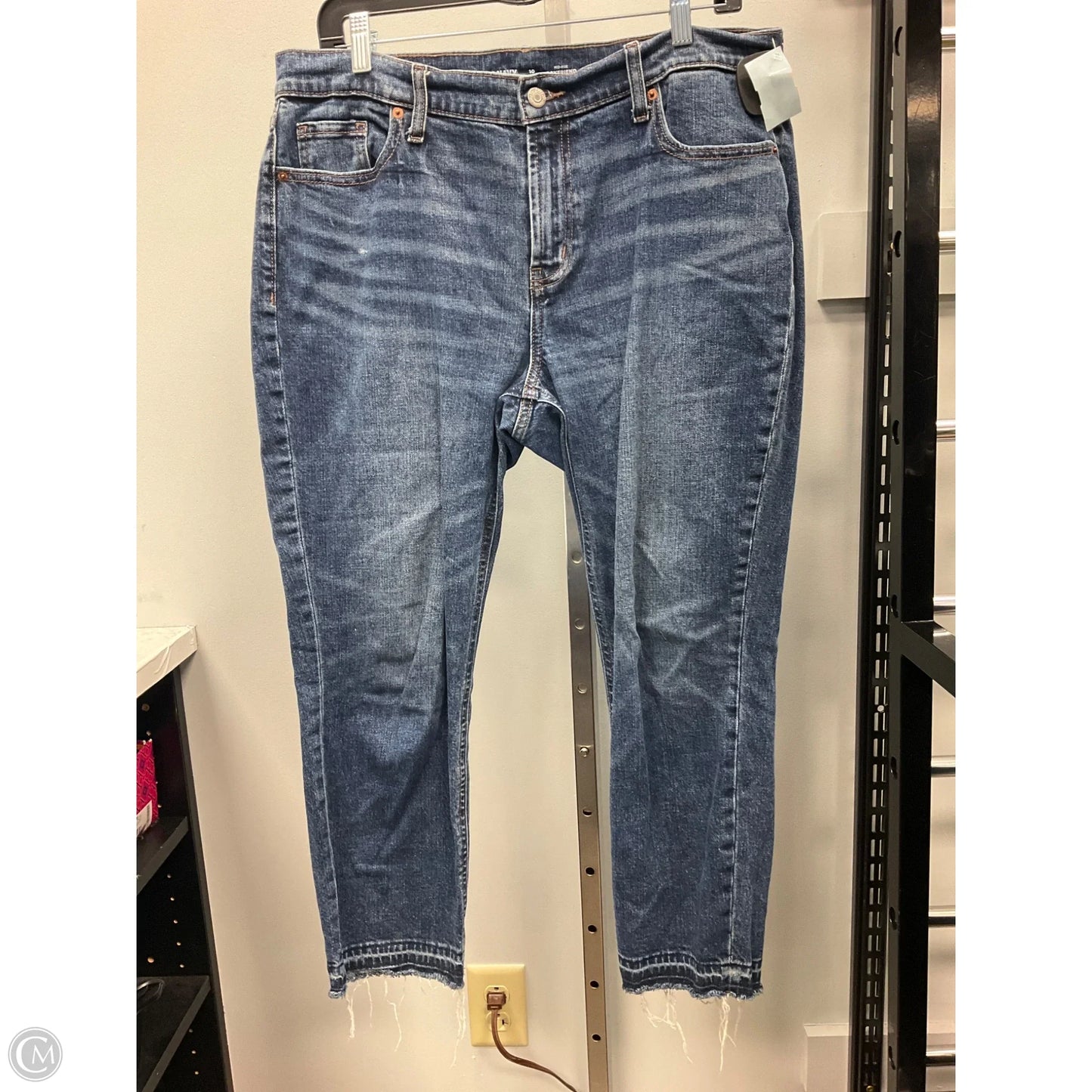 Jeans Boyfriend By Old Navy In Blue Denim, Size: 10