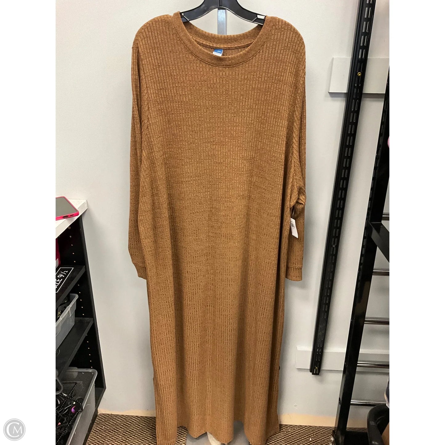 Dress Casual Maxi By Old Navy In Brown, Size: 4x