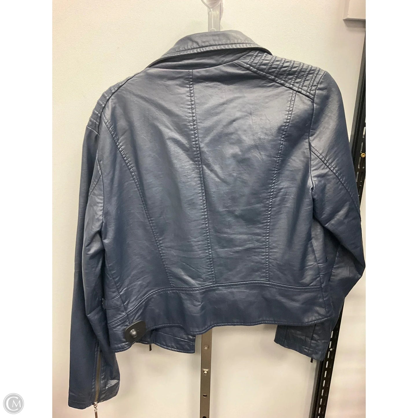 Jacket Moto By Max Jeans In Navy, Size: M