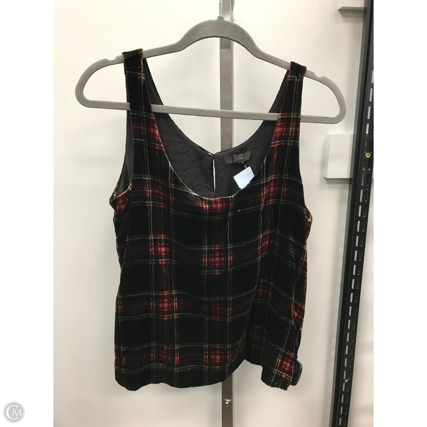 Top Sleeveless By J. Crew In Plaid Pattern, Size: 6