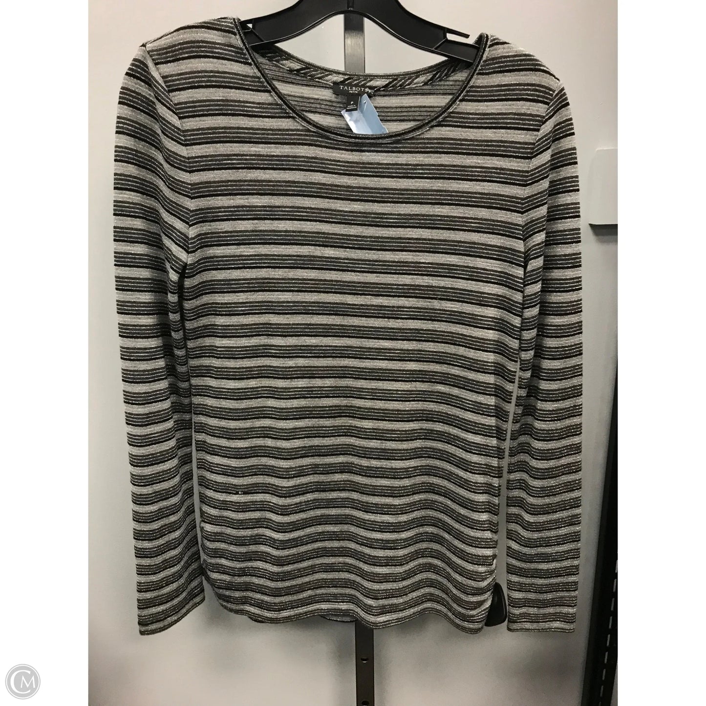 Top Long Sleeve By Talbots In Striped Pattern, Size: Sp