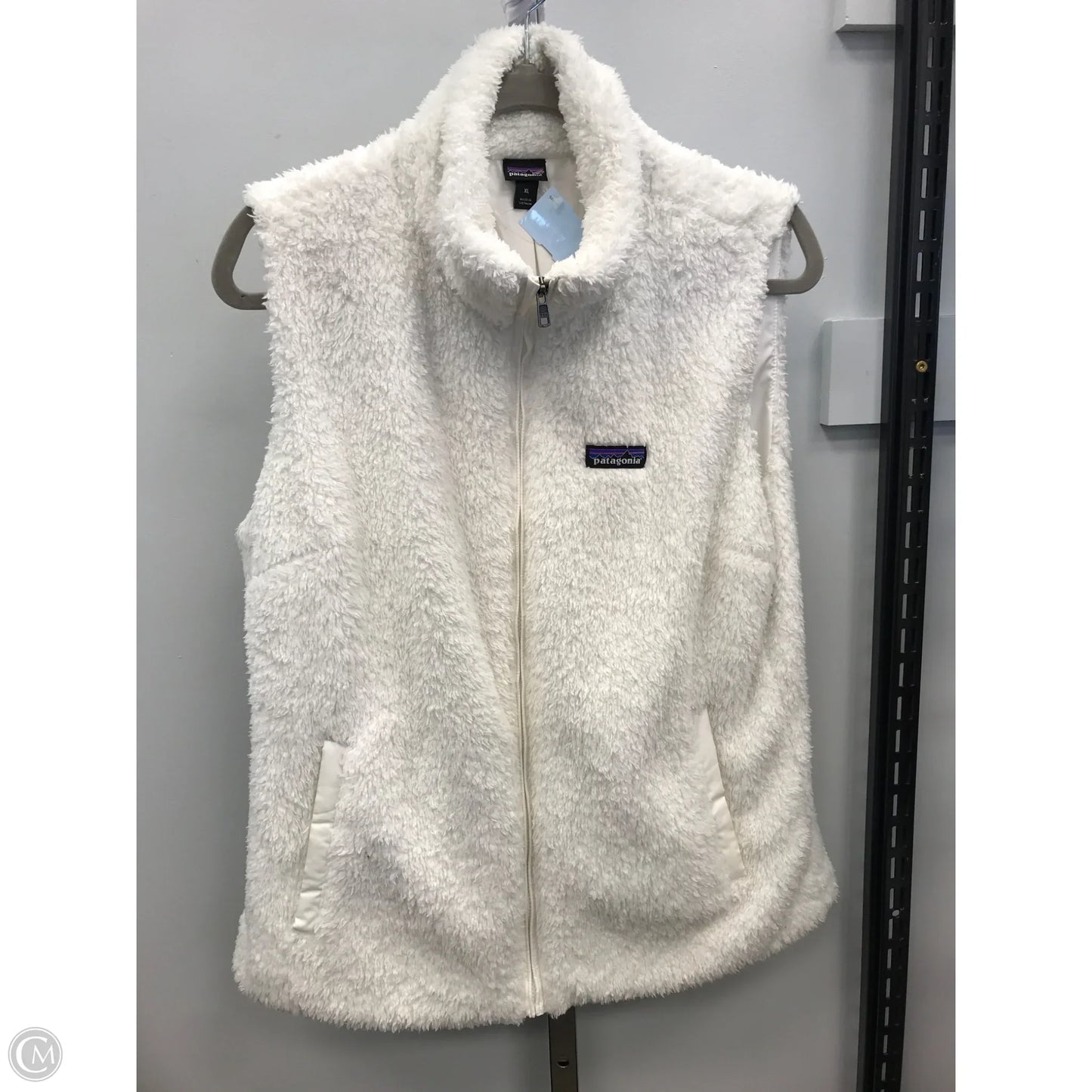 Vest Faux Fur & Sherpa By Patagonia In White, Size: Xl