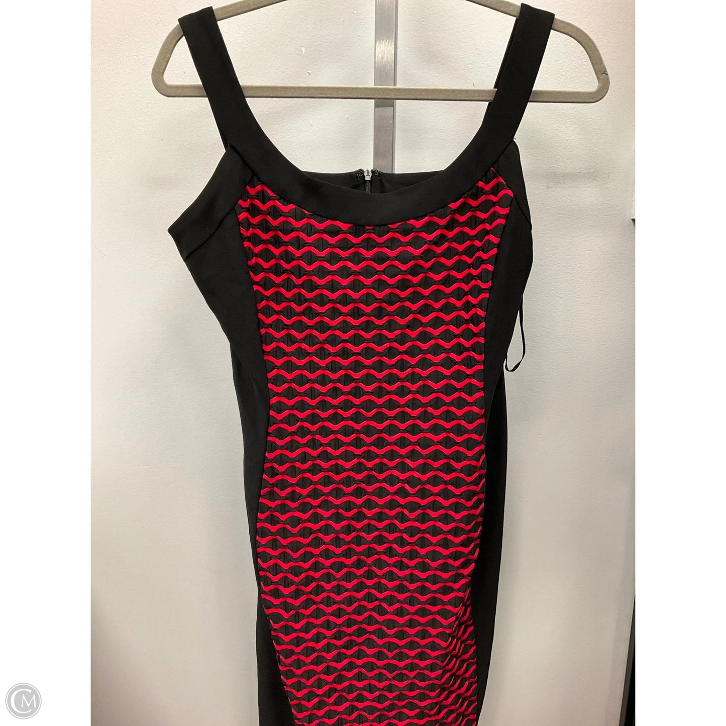 Dress Party Midi By R And M Richards In Black & Red, Size: 6
