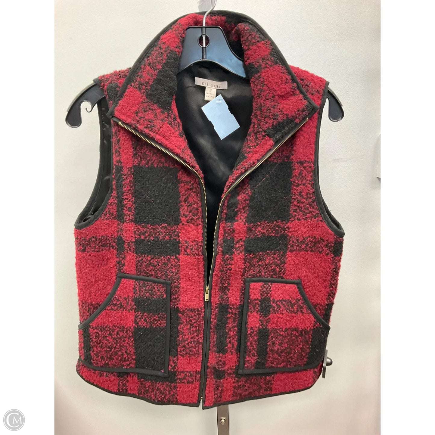 Vest Other By Mi Ami In Black & Red, Size: S
