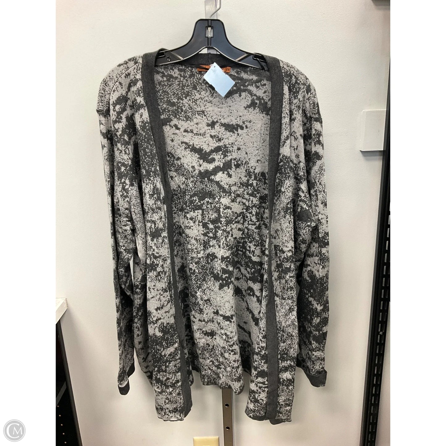 Sweater Cardigan By Belldini In Grey, Size: 2x