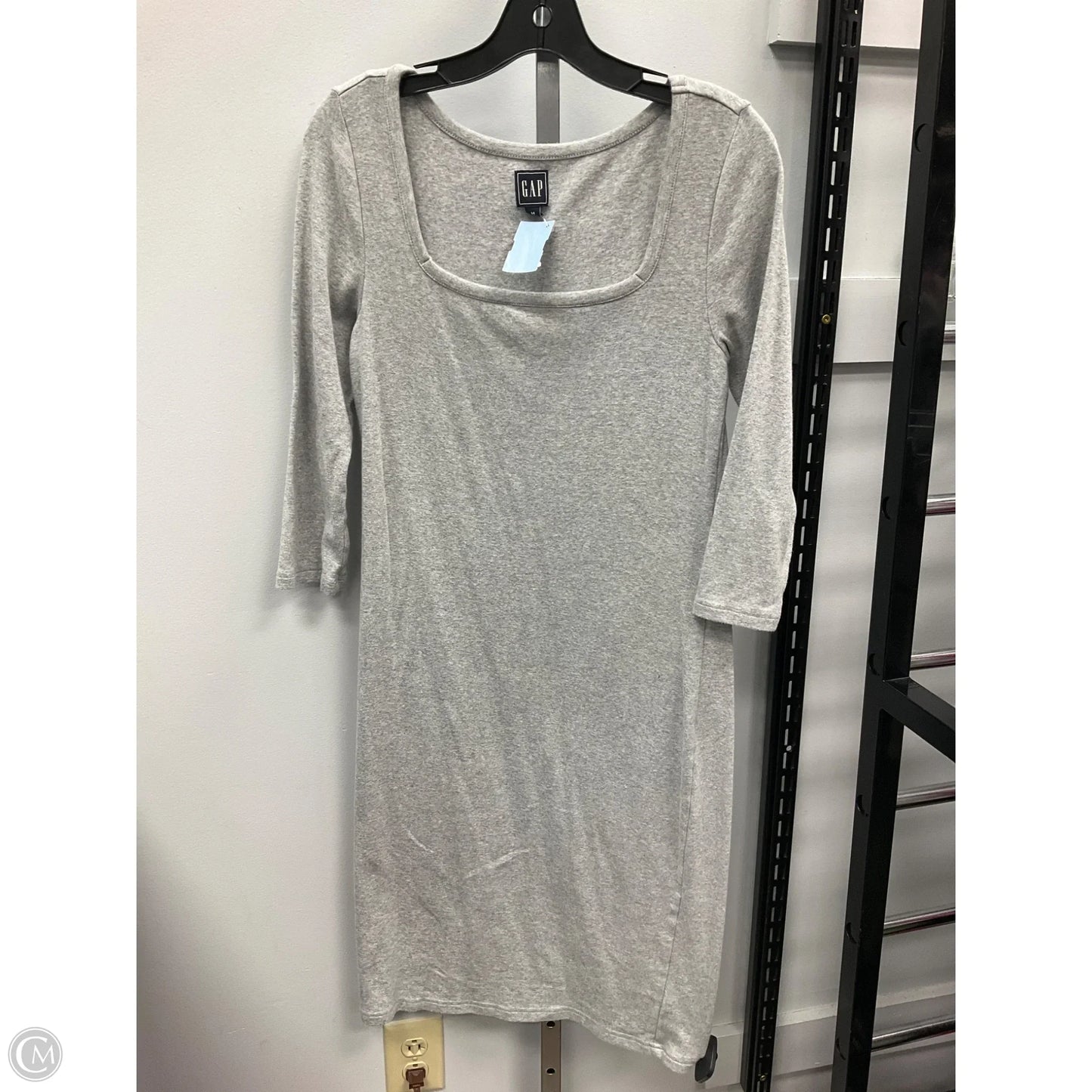 Dress Casual Midi By Gap In Grey, Size: M