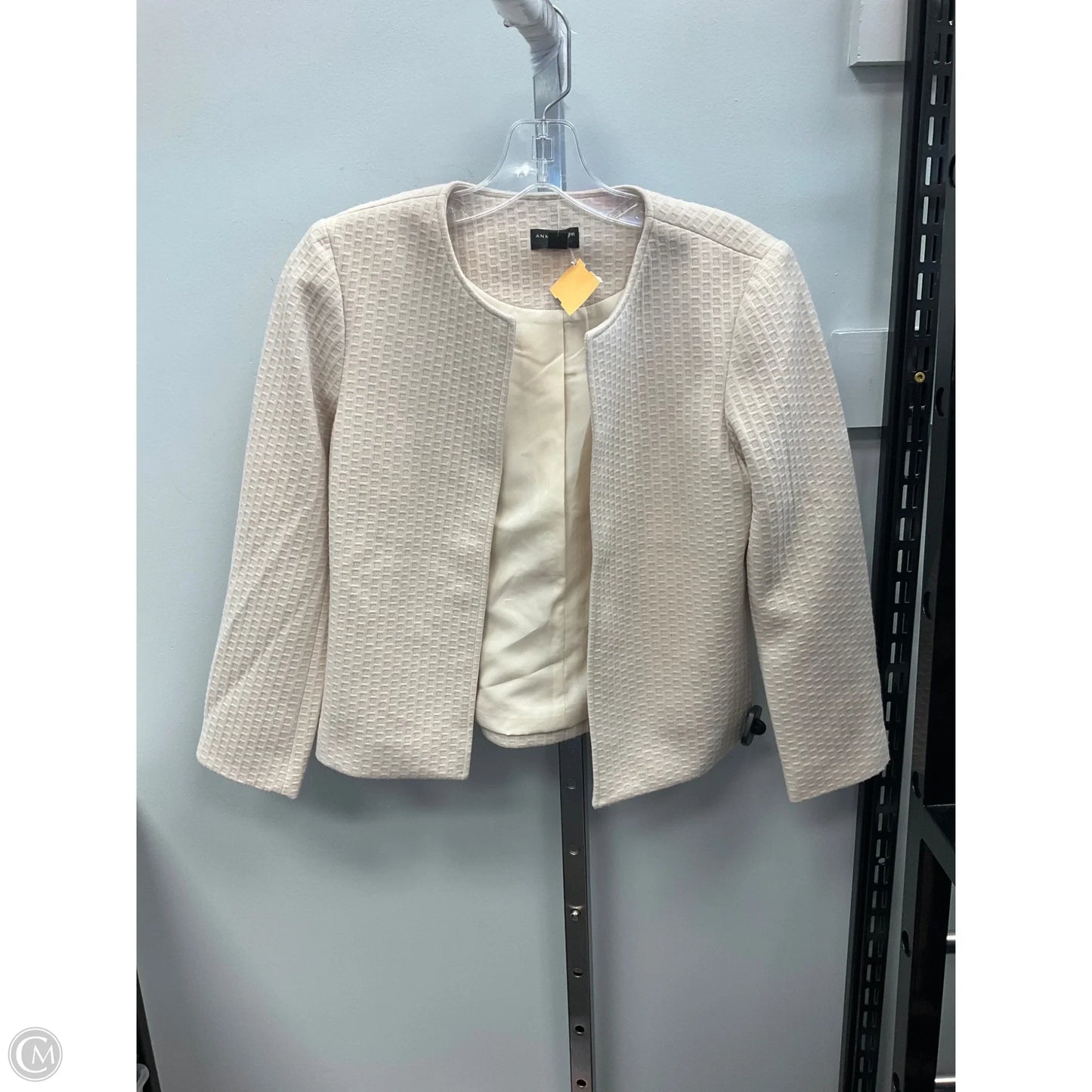 Blazer By Ann Taylor In Cream, Size: Xxsp