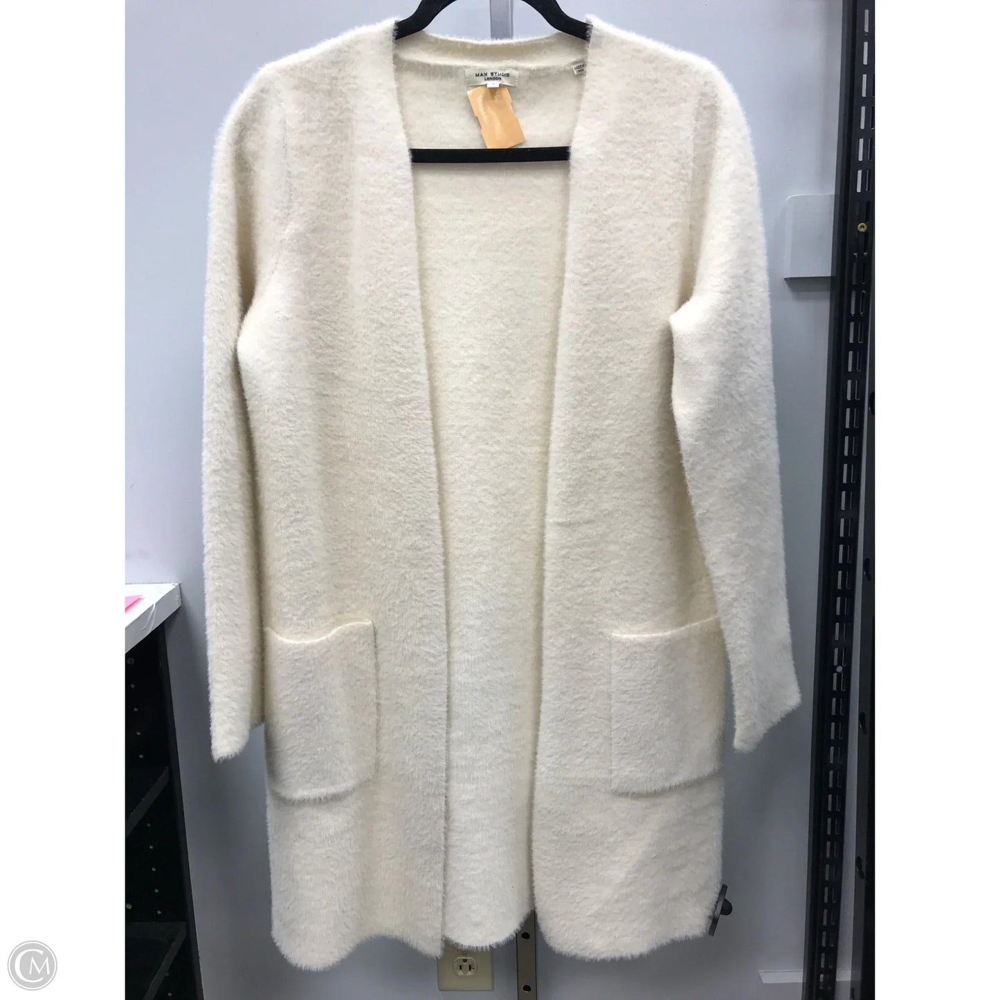 Sweater Cardigan By Max Studio In Cream, Size: S