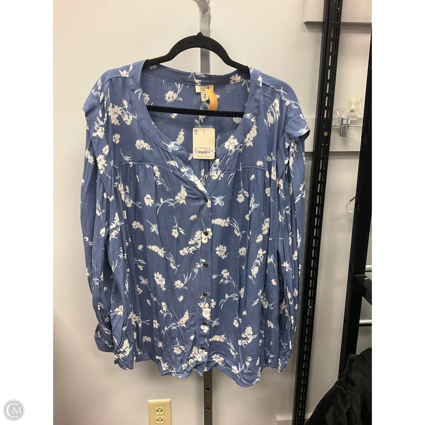 Top Long Sleeve By Torrid In Plaid Pattern, Size: 2x