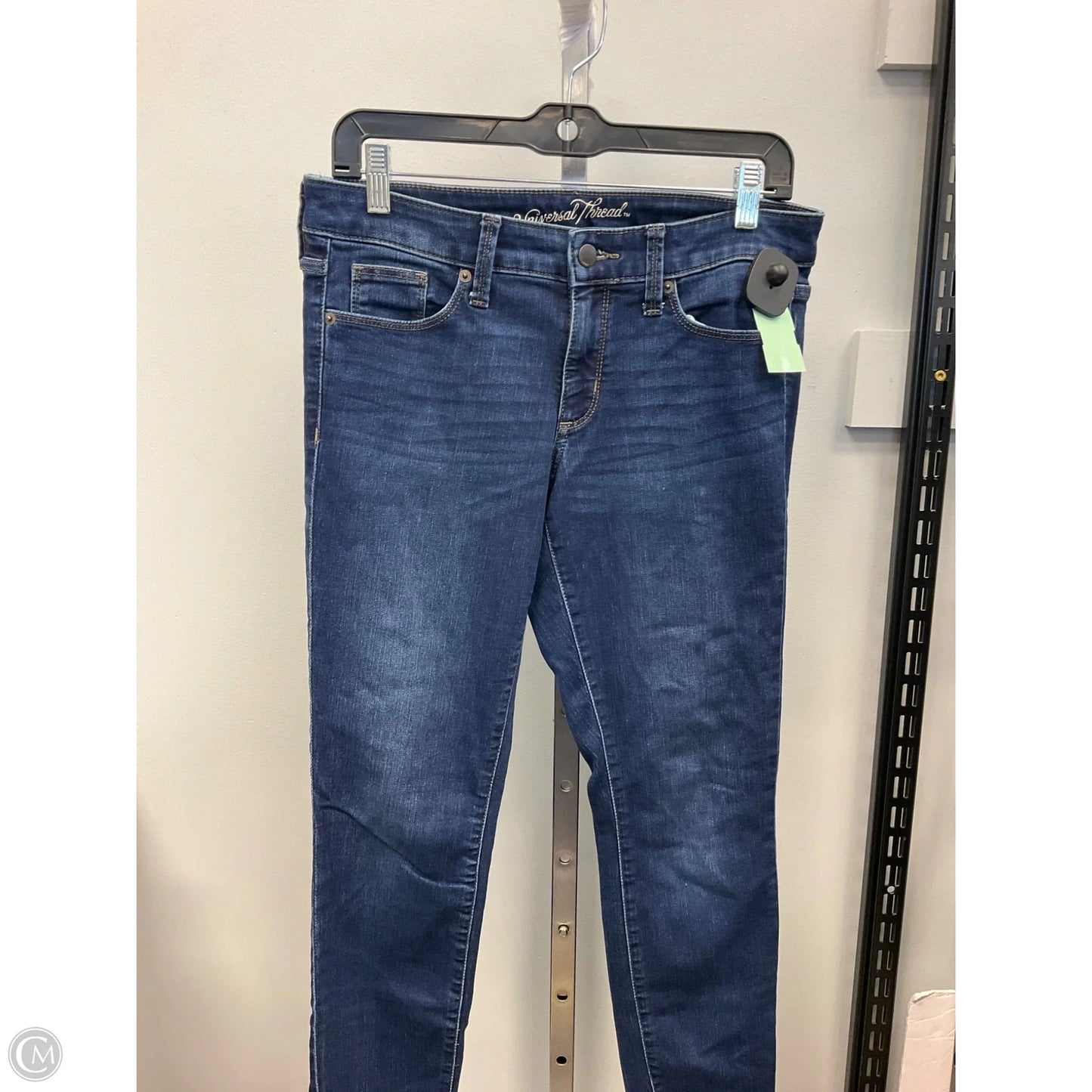Jeans Skinny By Universal Thread In Blue Denim, Size: 4