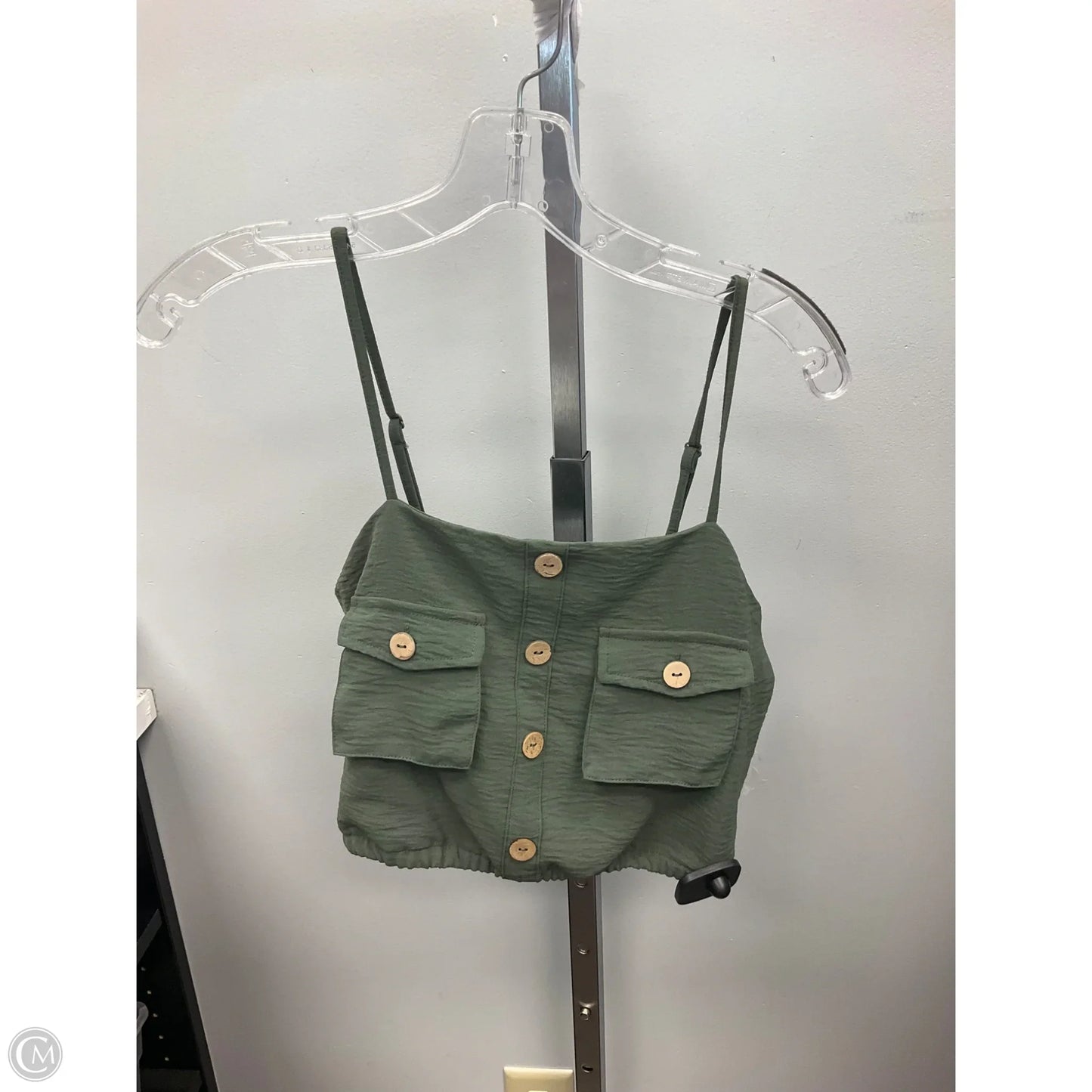 Top Sleeveless By No Boundaries In Green, Size: M