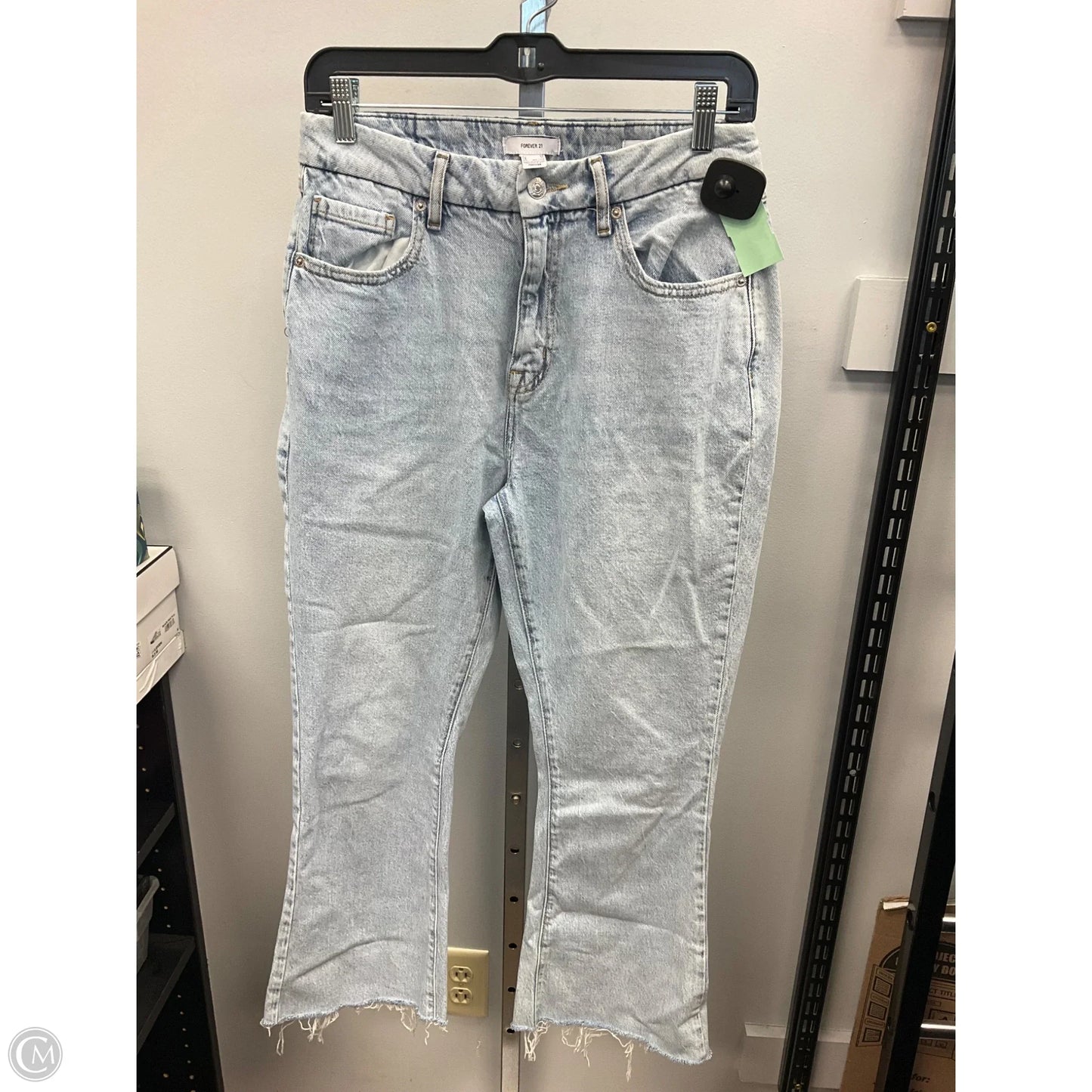 Jeans Flared By Forever 21 In Blue Denim, Size: 6