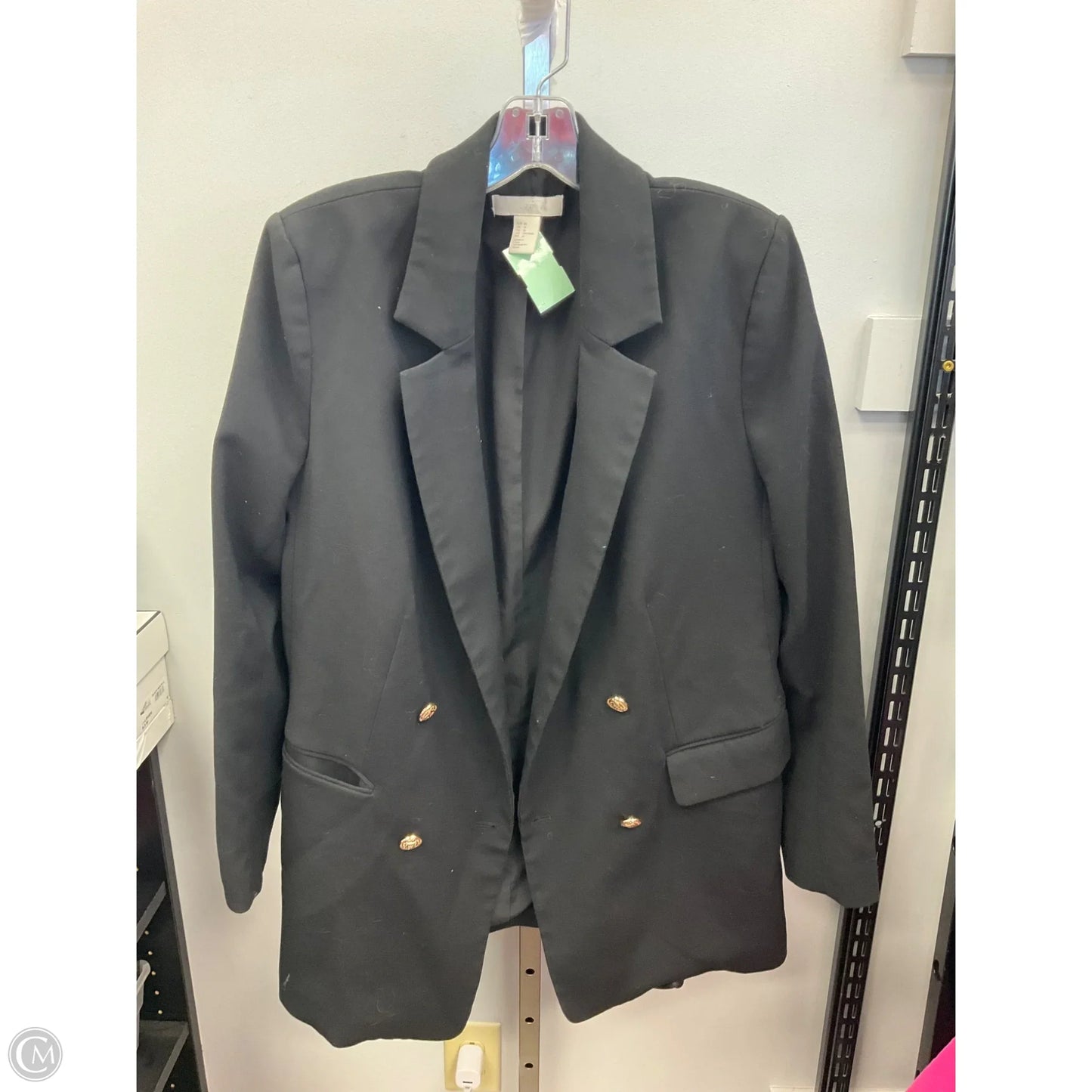 Blazer By H&m In Black, Size: 14