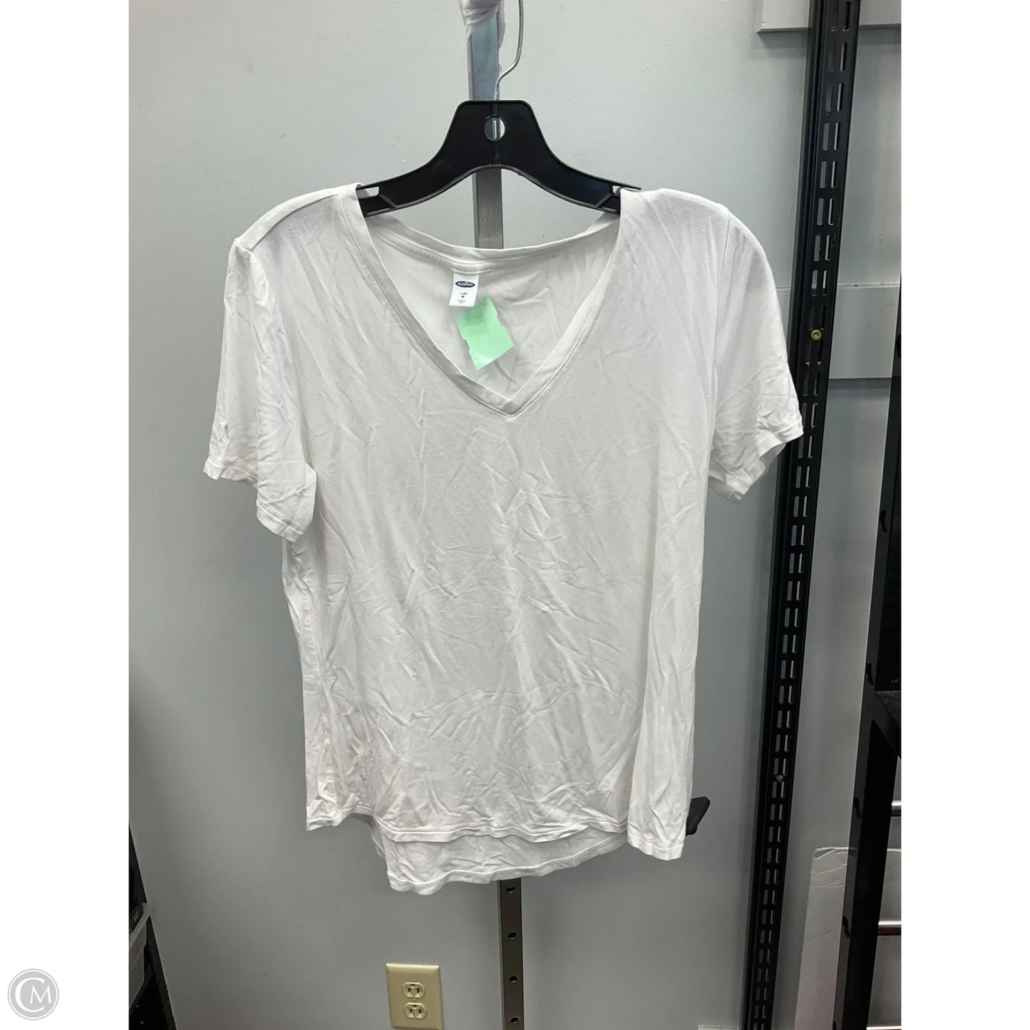 Top Short Sleeve Basic By Old Navy In White, Size: M