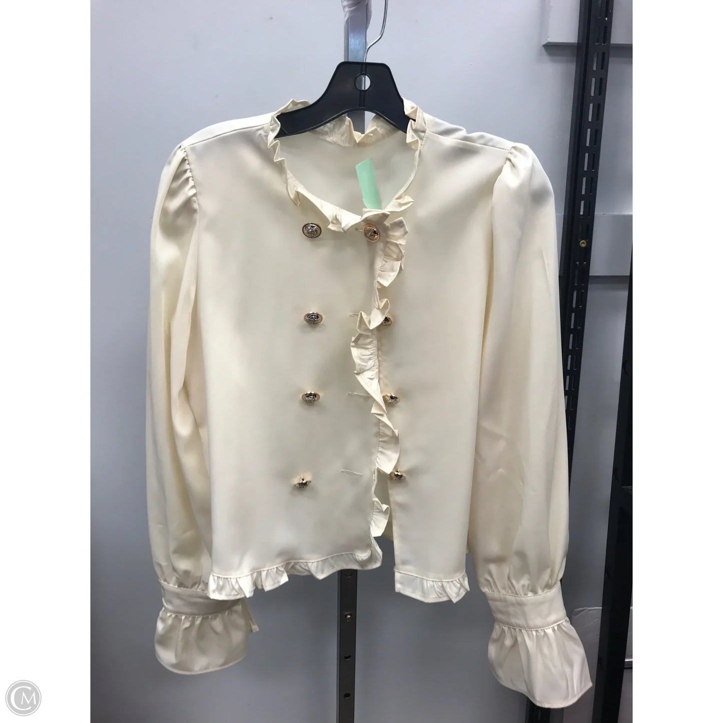 Cardigan By Clothes Mentor In Cream, Size: M