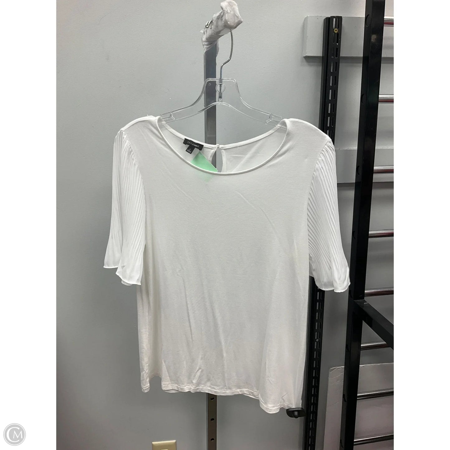 Top Short Sleeve By Talbots In White, Size: S