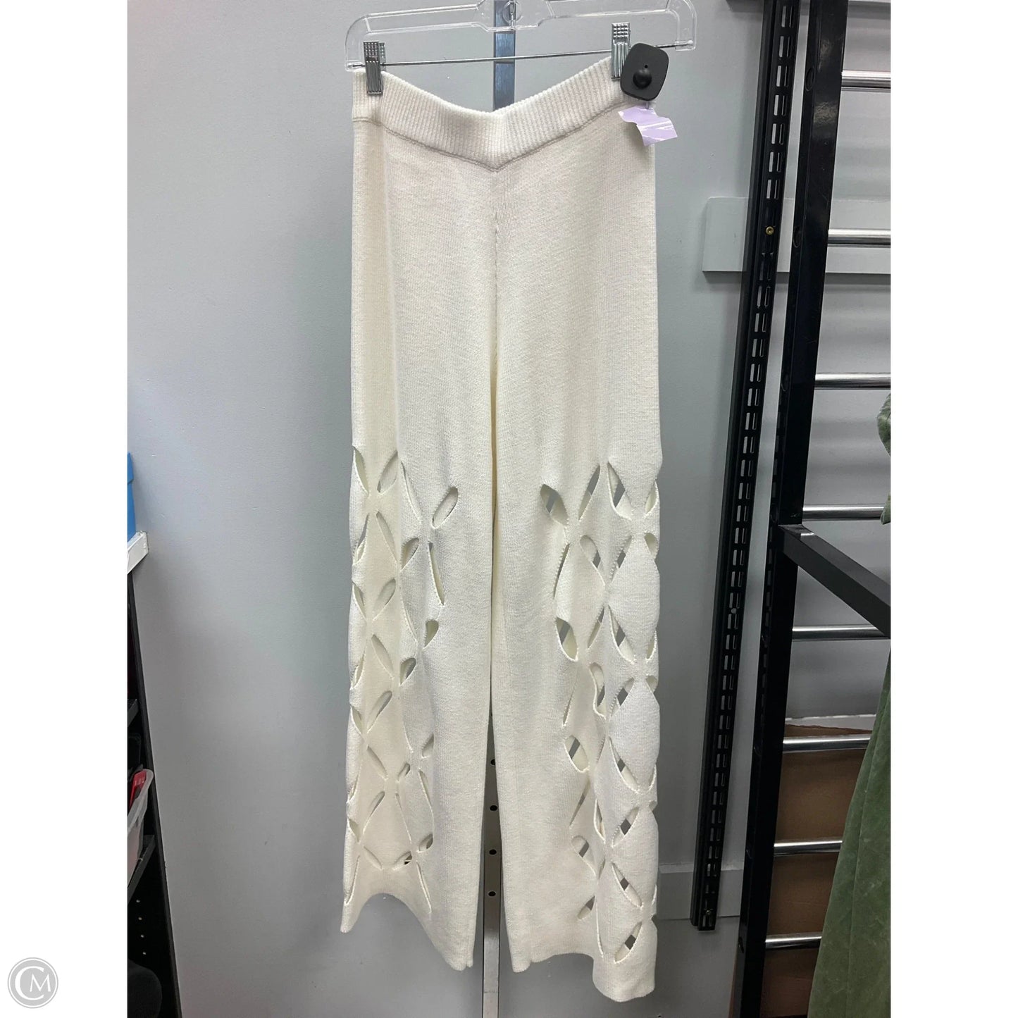 Pants Wide Leg By Beige Batary In Cream, Size: M