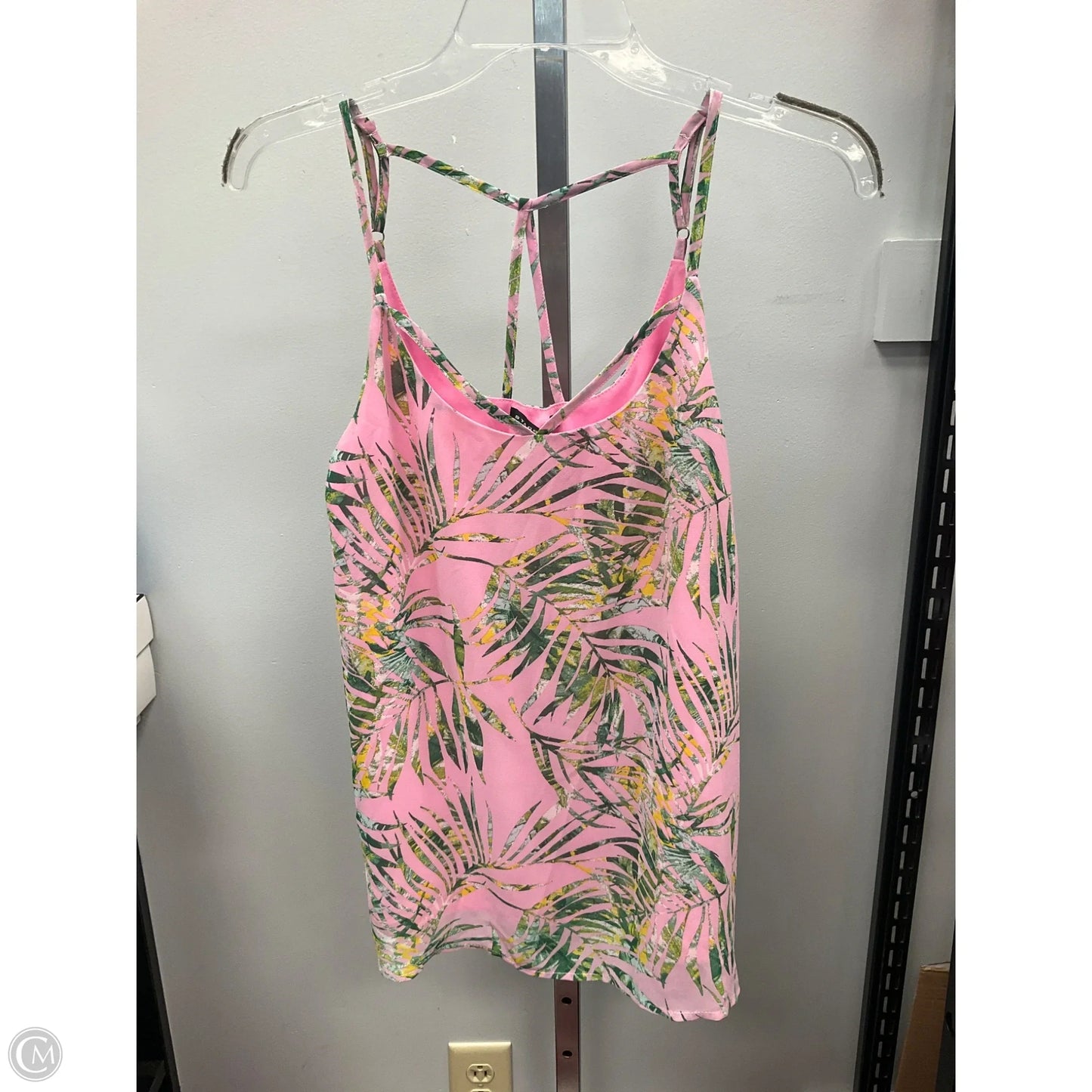 Top Sleeveless By Staccato In Tropical Print, Size: S