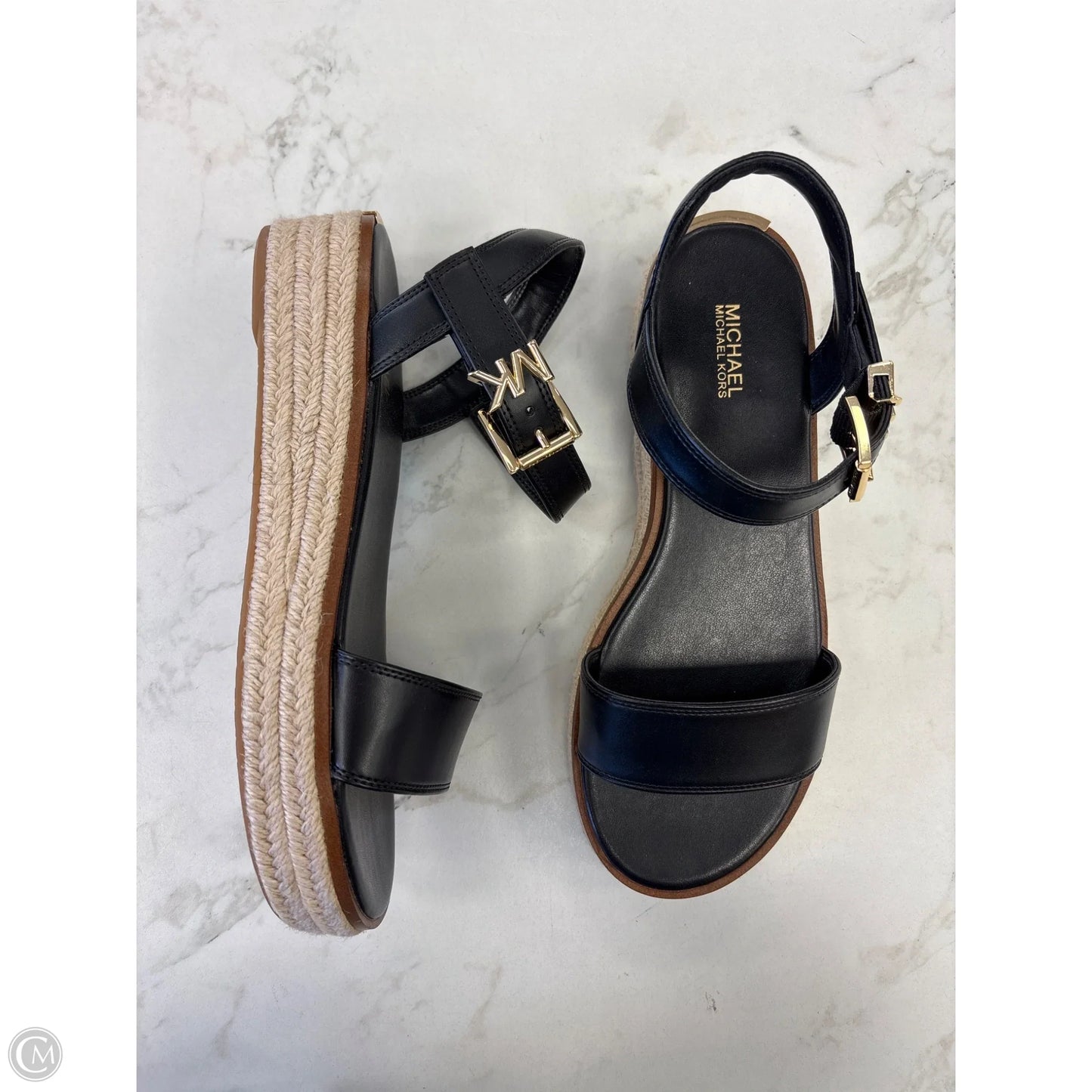 Sandals Heels Platform By Michael By Michael Kors In Black, Size: 8