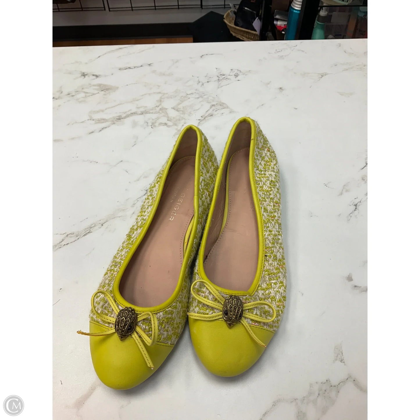 Shoes Designer By Kurt Geiger In Chartreuse, Size: 8.5