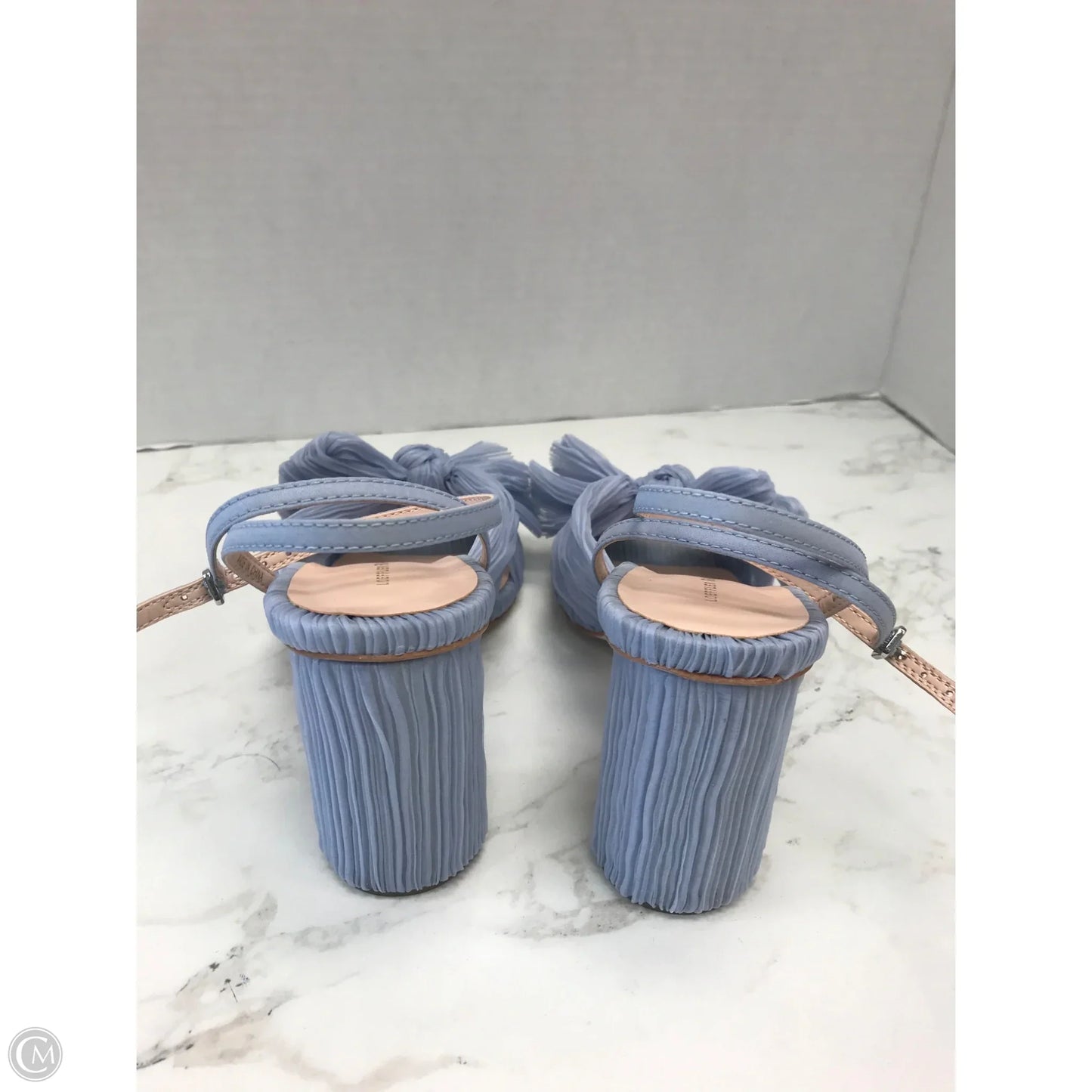 Sandals Heels Block By Loeffler Randall In Blue, Size: 7.5