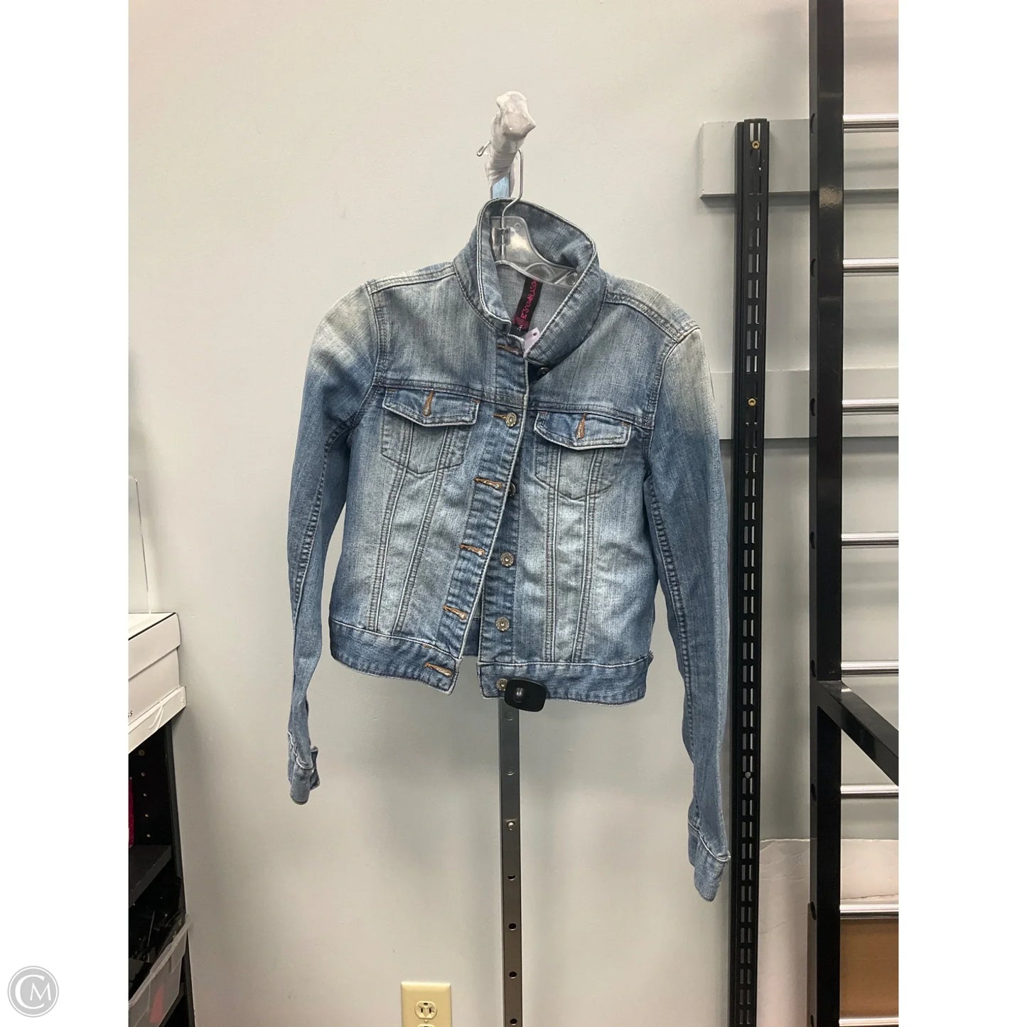 Jacket Denim By Almost Famous In Blue Denim, Size: M