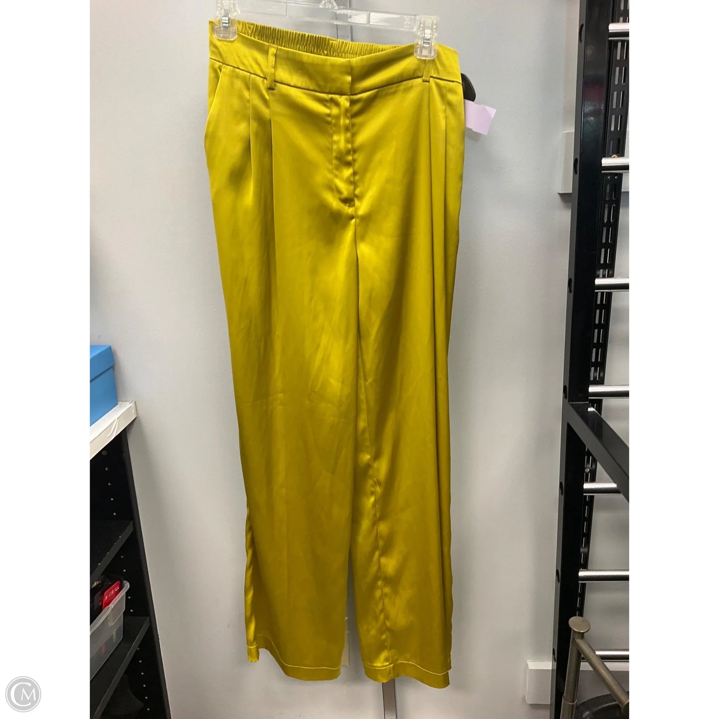 Pants Wide Leg By House Of Harlow In Chartreuse, Size: S