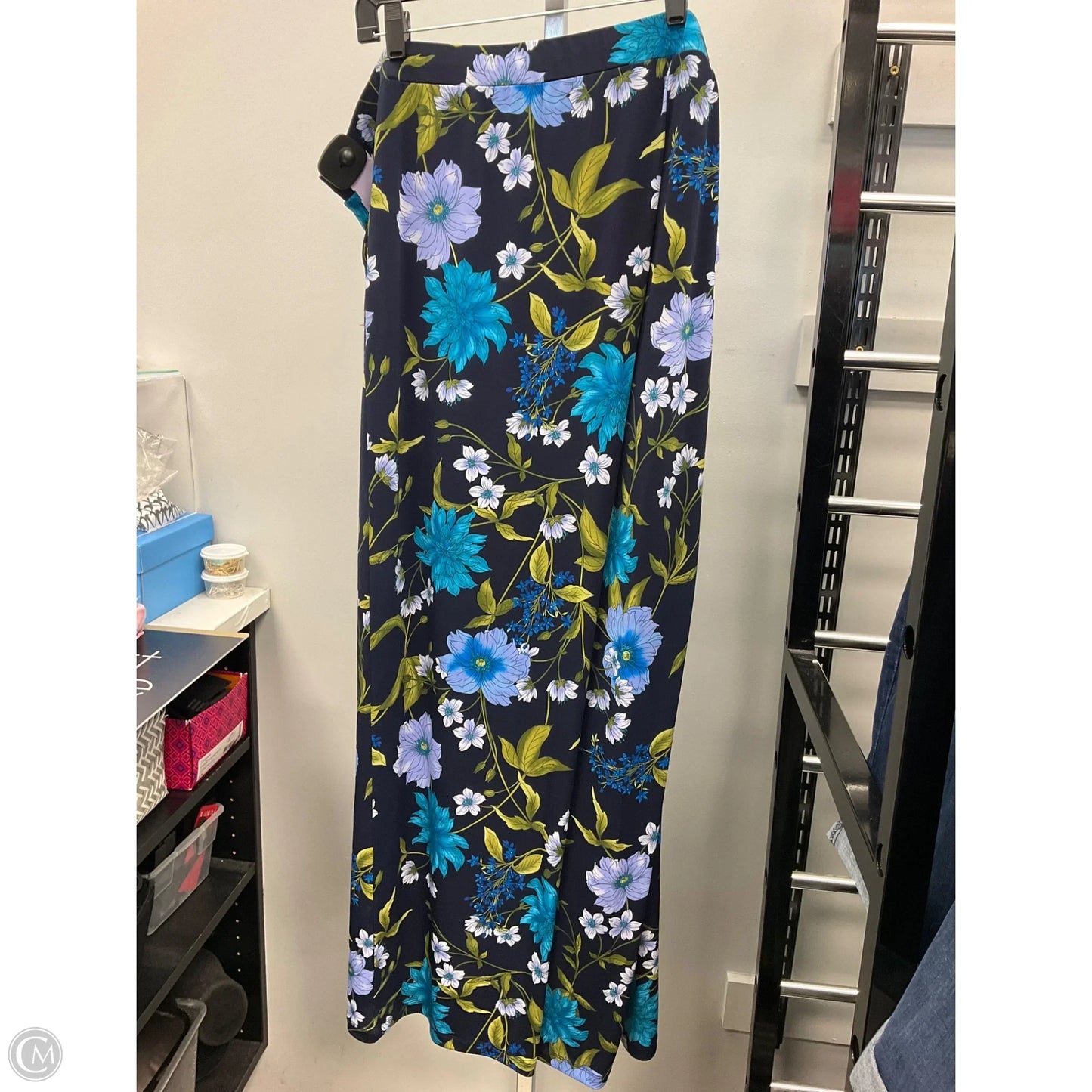 Pants Wide Leg By Susan Graver In Floral Print, Size: 3x