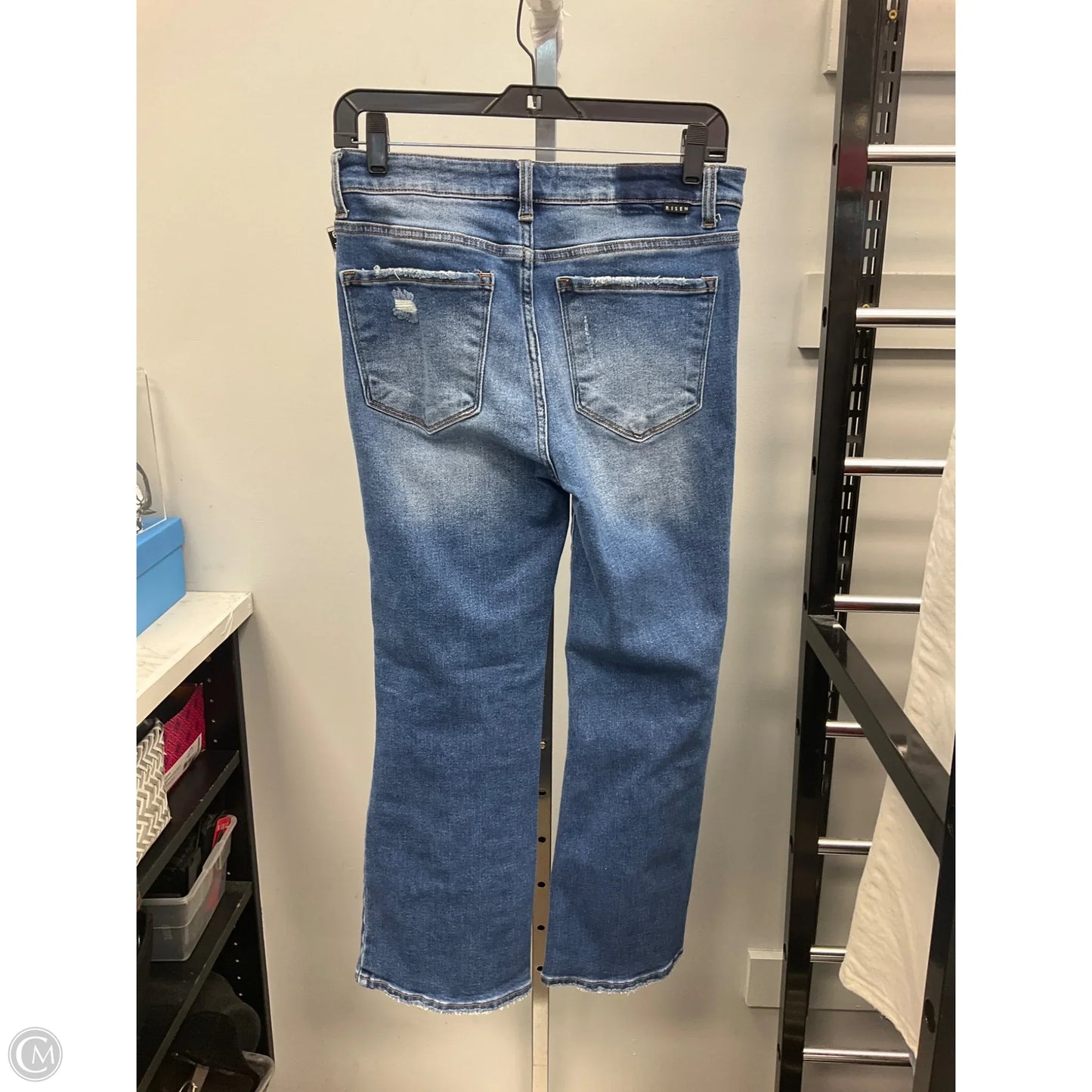 Jeans Flared By Risen In Blue Denim, Size: 4