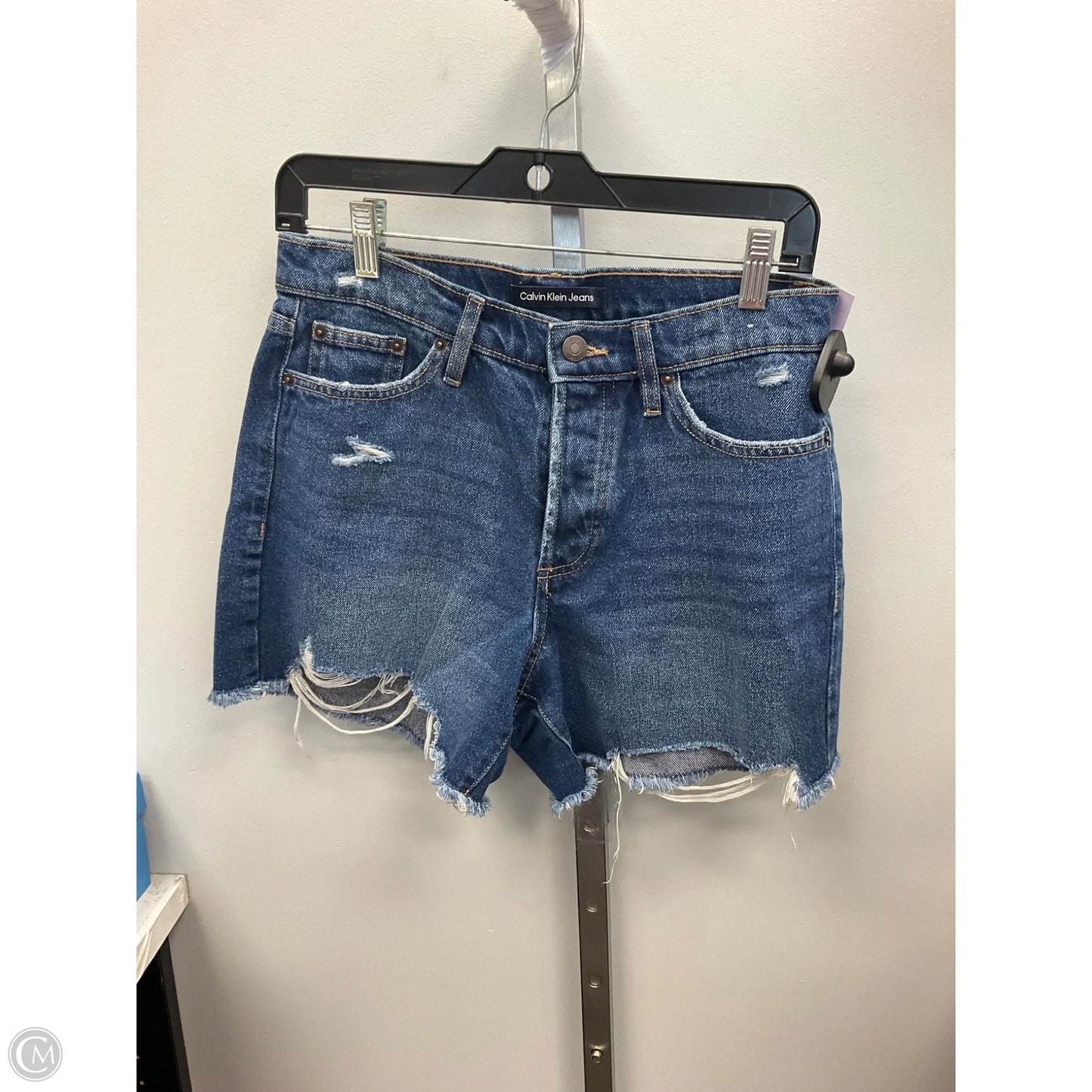 Shorts By Calvin Klein In Blue Denim, Size: 4