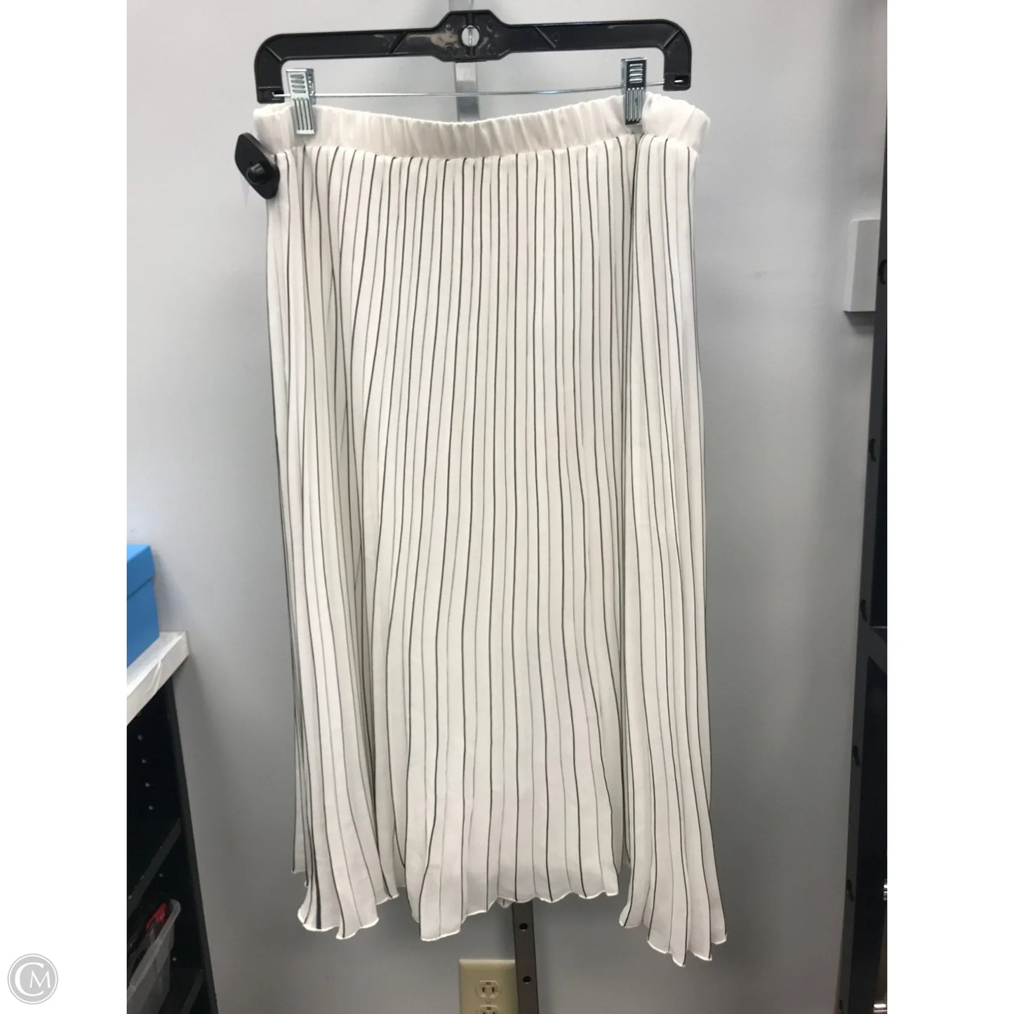 Skirt Midi By Wdny In Striped Pattern, Size: L