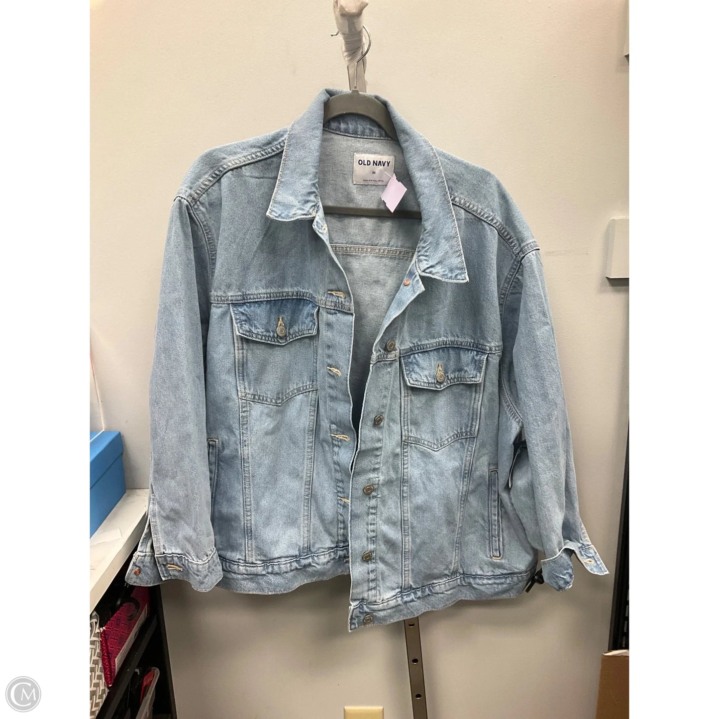 Jacket Denim By Old Navy In Blue Denim, Size: 3x