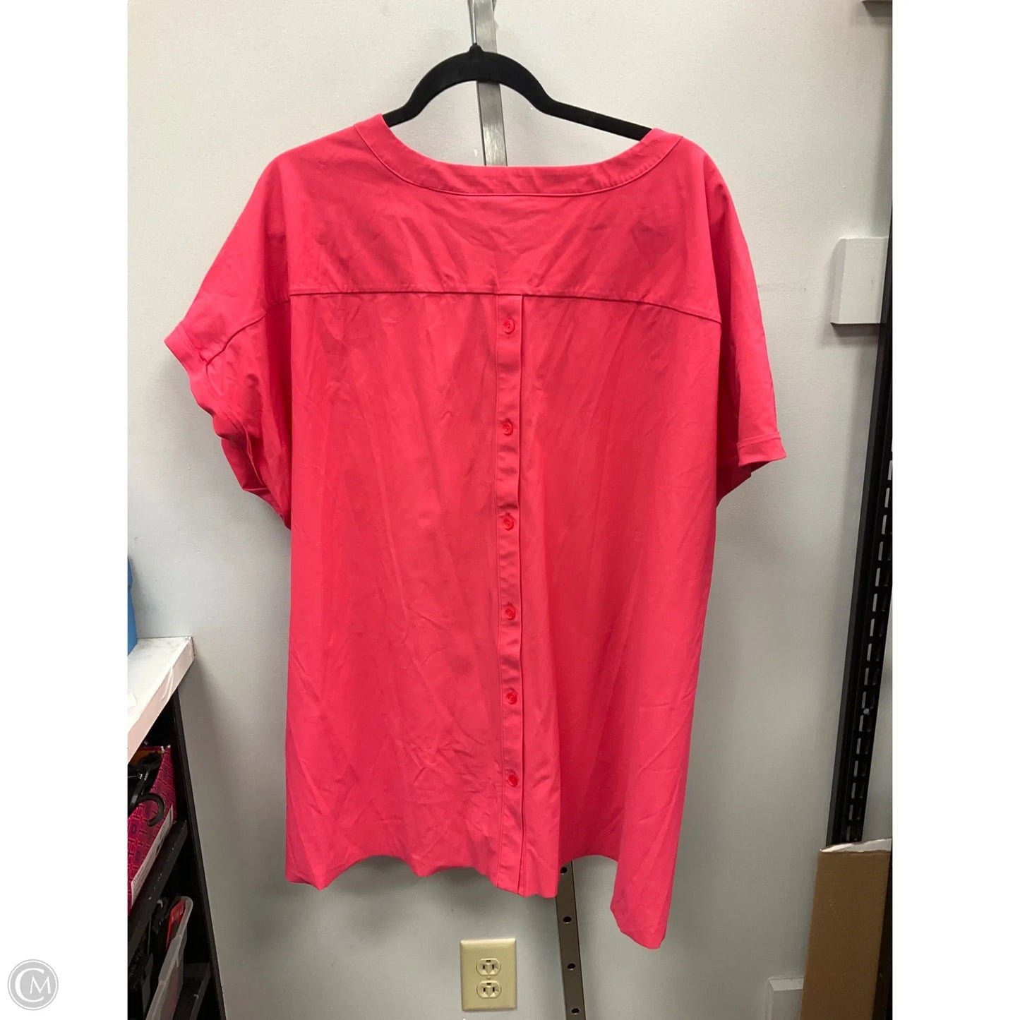 Top Short Sleeve By Alfani In Pink, Size: 3x