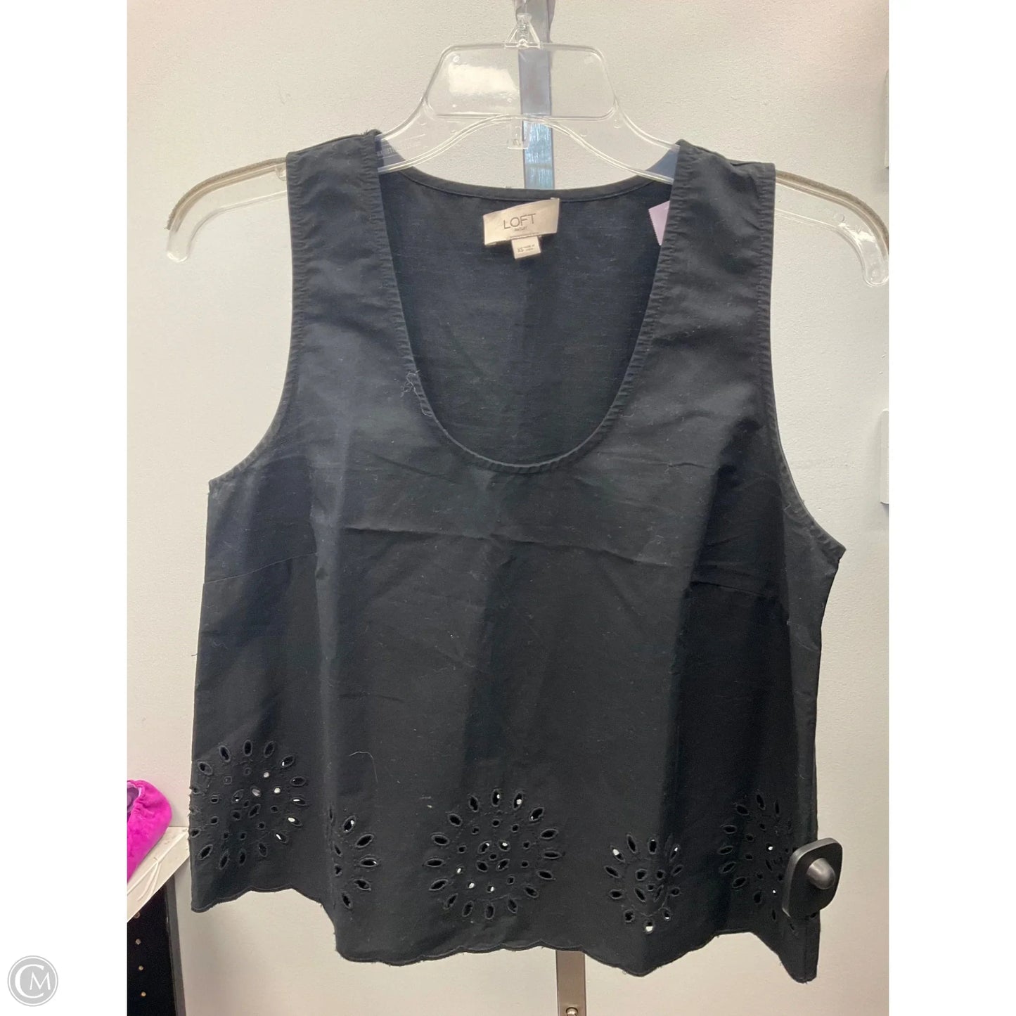 Top Sleeveless By Loft In Black, Size: Xs