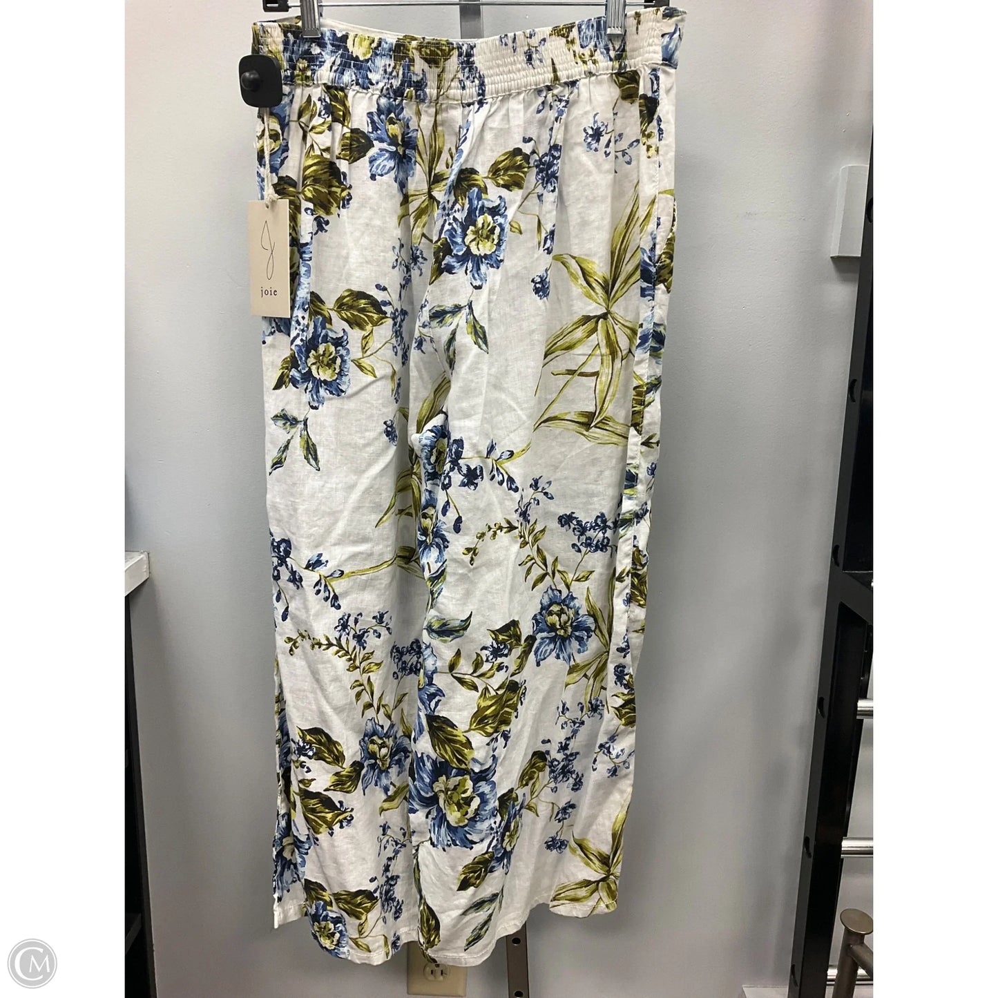 Pants Linen By Joie In Floral Print, Size: L