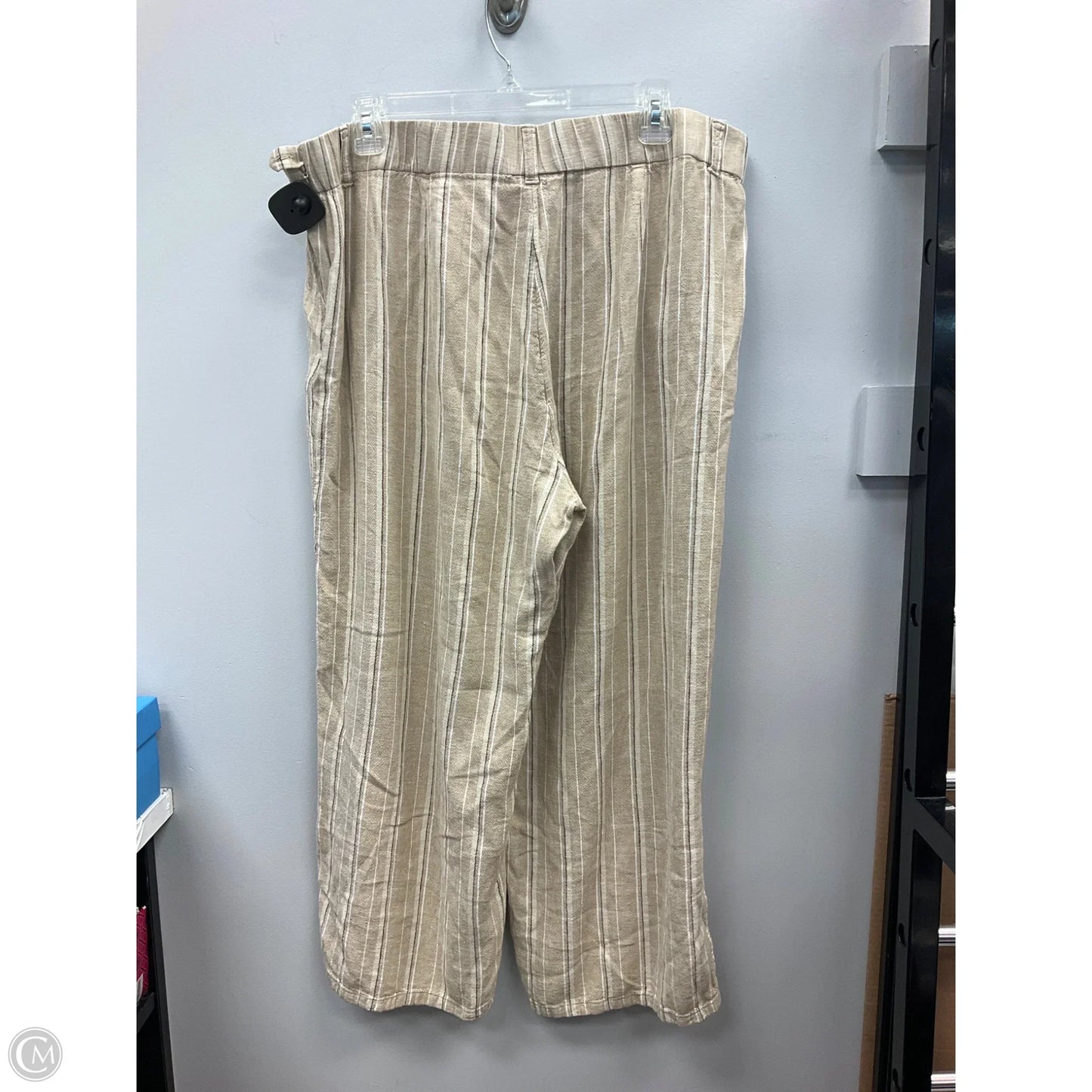 Pants Wide Leg By J. Jill In Striped Pattern, Size: L