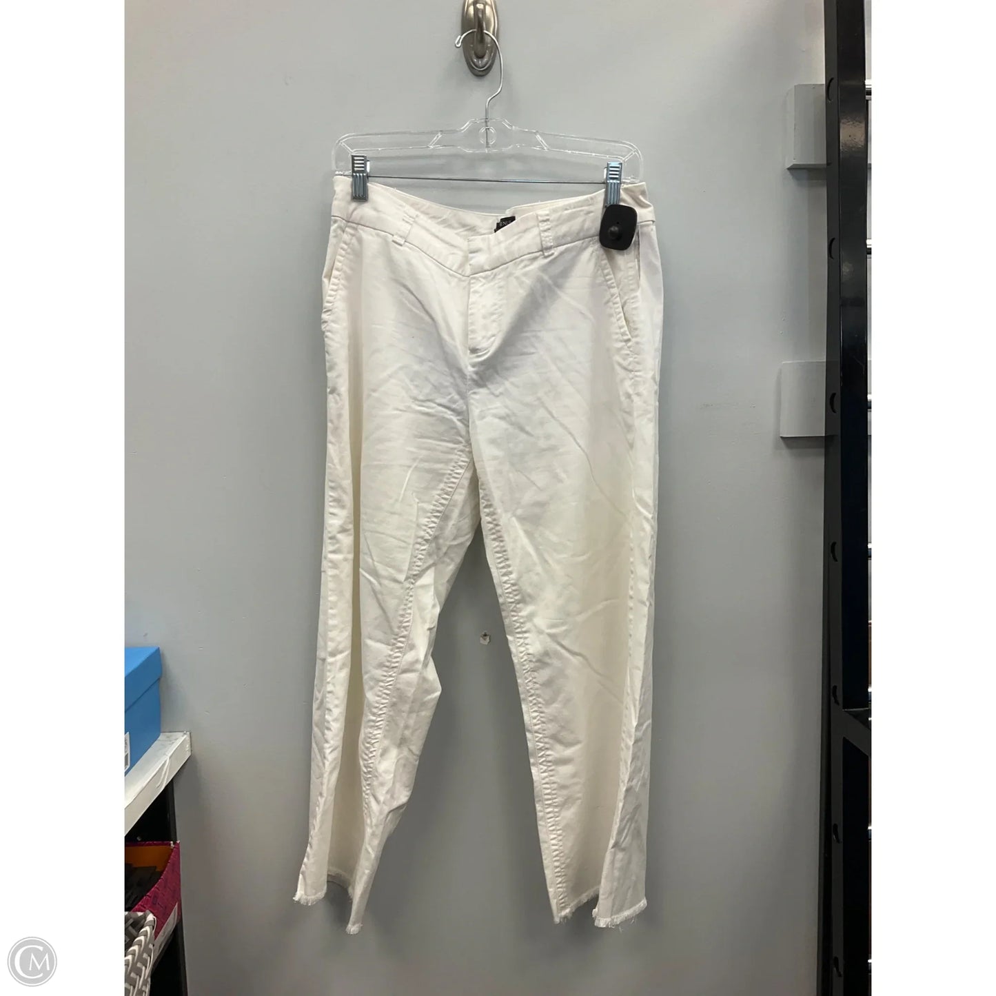 Pants Cropped By Saks Fifth Avenue In Cream, Size: 8