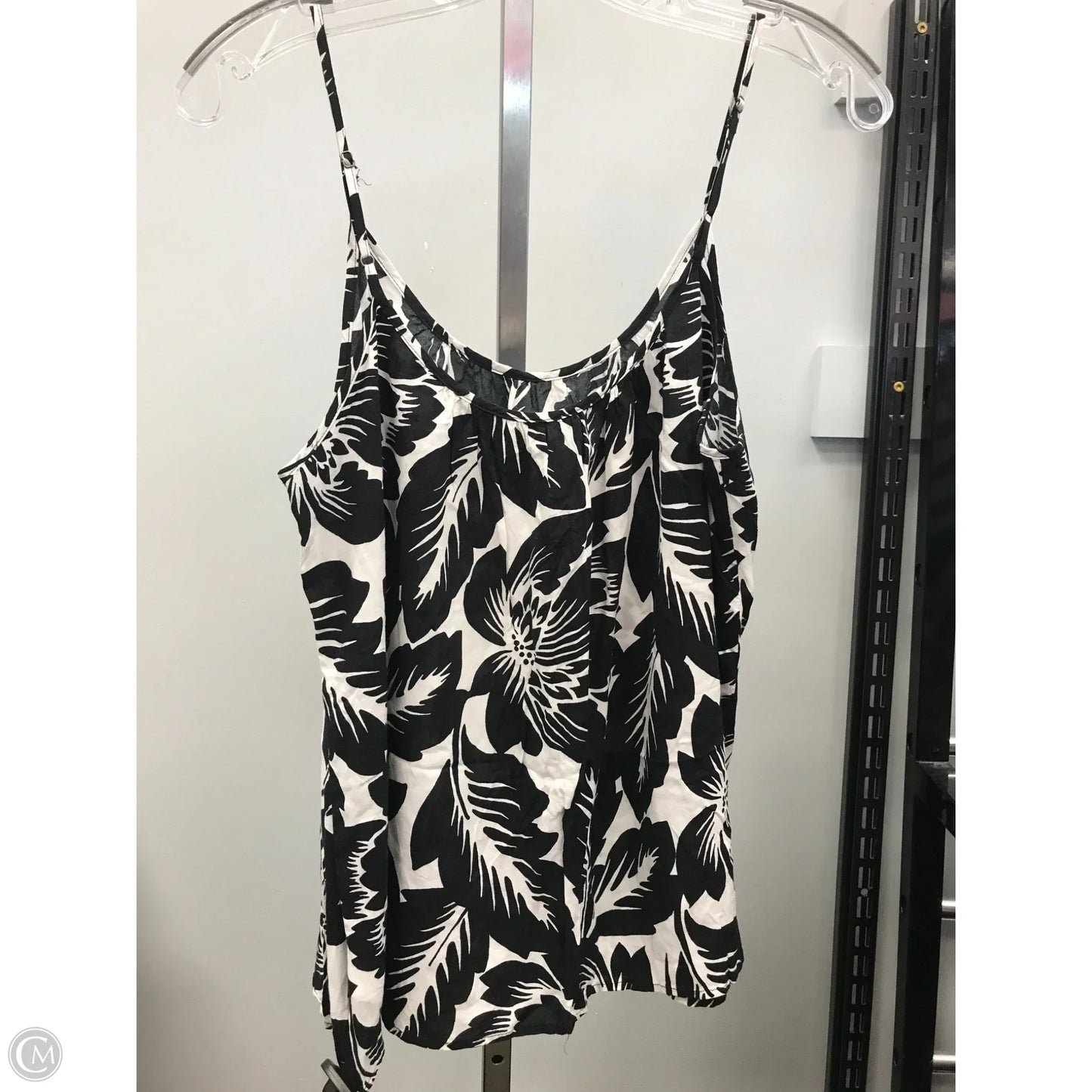 Top Sleeveless By Gap In Black & White, Size: M