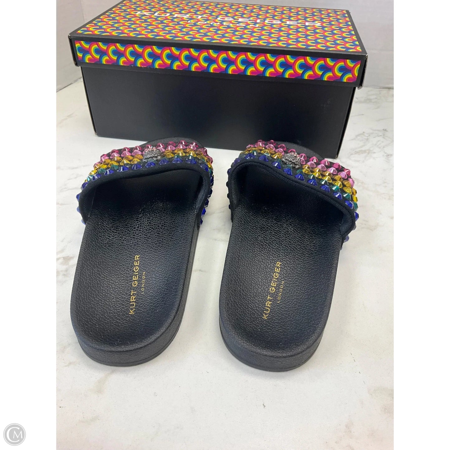 Sandals Sport By Kurt Geiger London In Rainbow Print, Size: 5