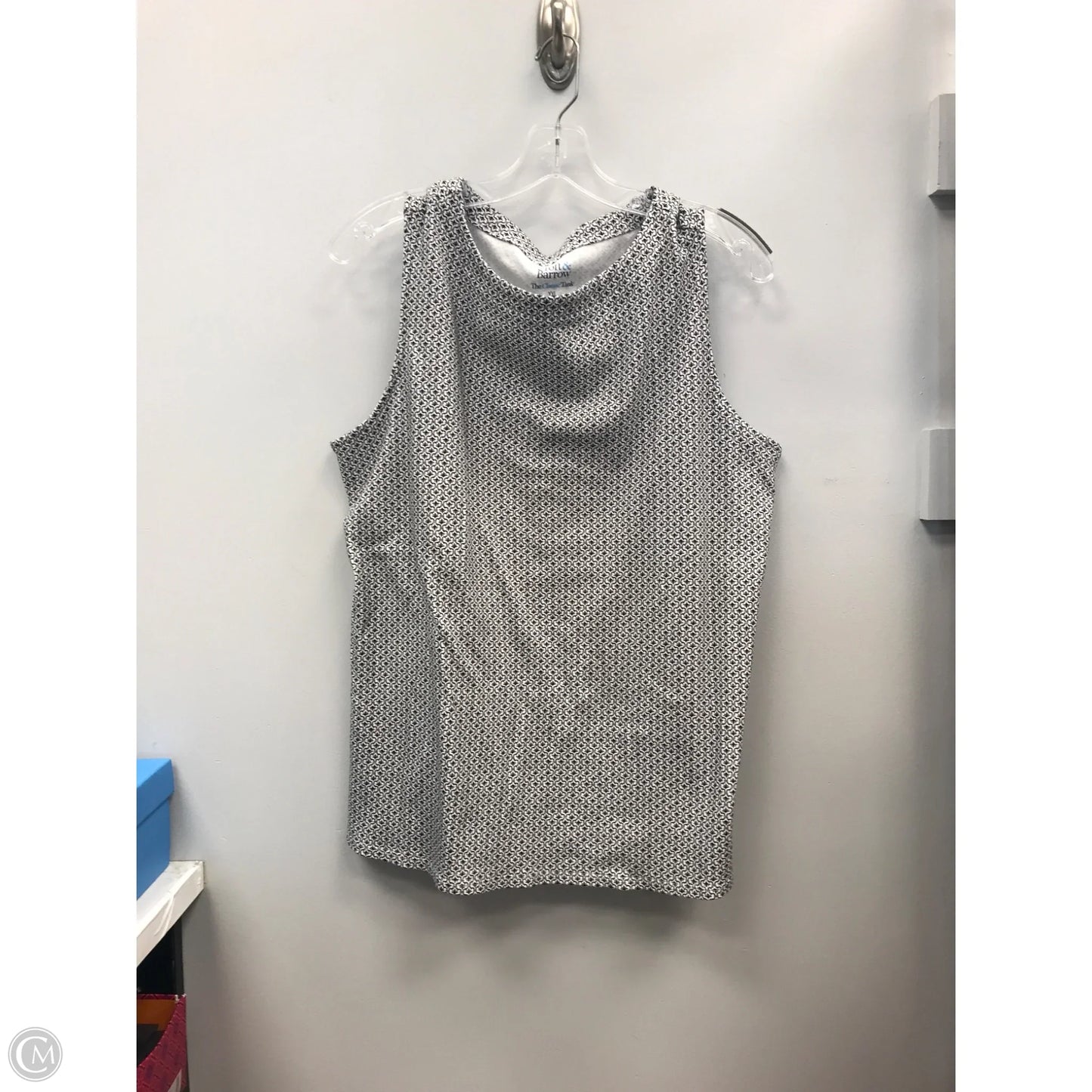 Top Sleeveless By Croft And Barrow In Black & White, Size: Xxl