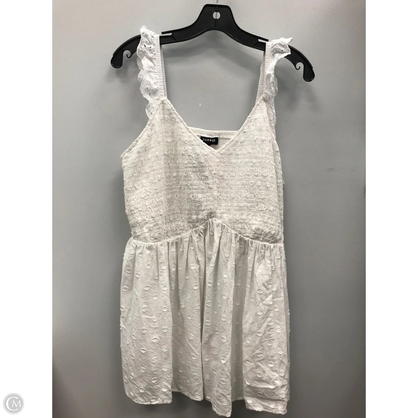 Top Sleeveless By Torrid In White, Size: 3x