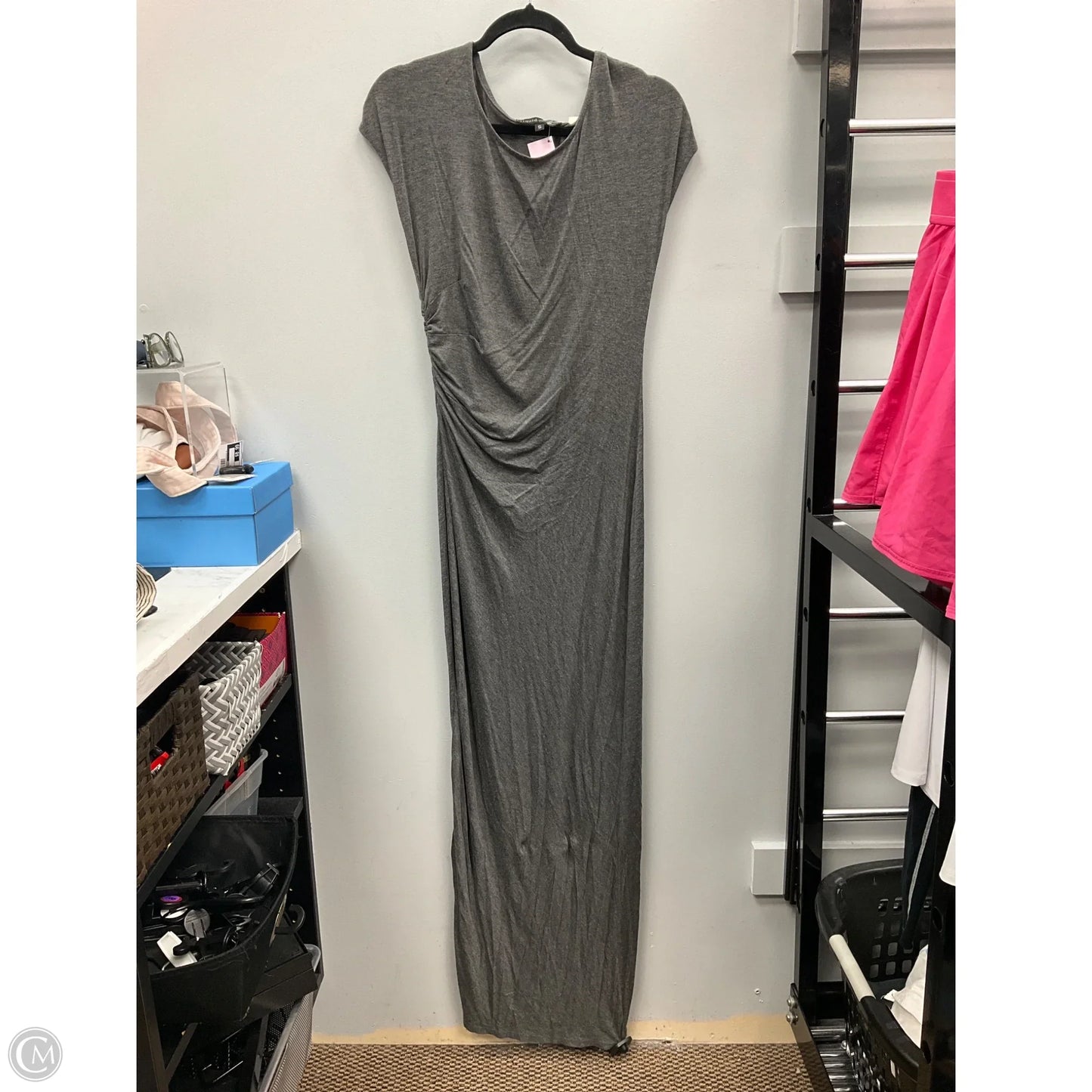 Dress Casual Maxi By Cmc In Grey, Size: S