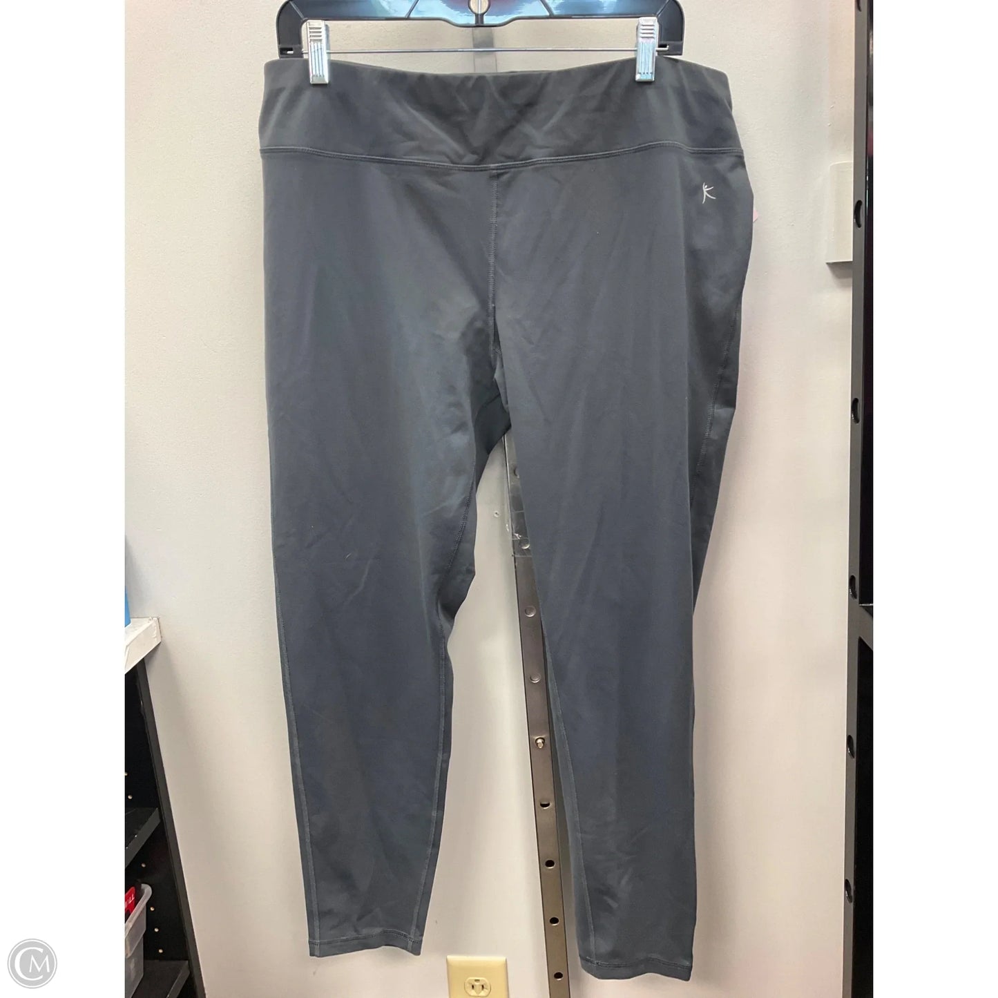 Athletic Leggings By Danskin In Grey, Size: Xl