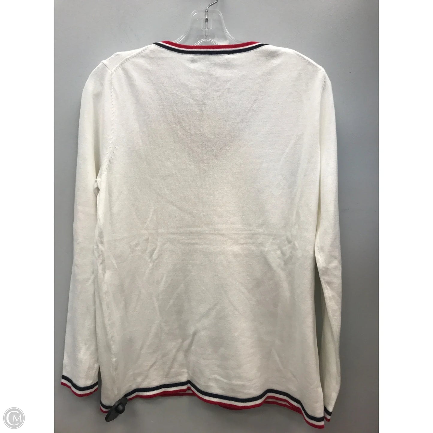 Top Long Sleeve By Tommy Hilfiger In White, Size: M