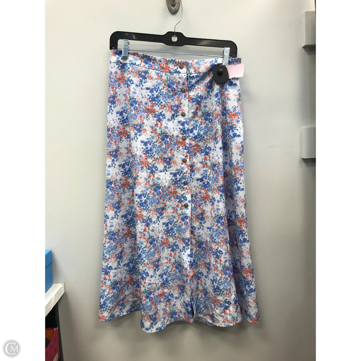Skirt Midi By Good Luck Gem In Floral Print, Size: M