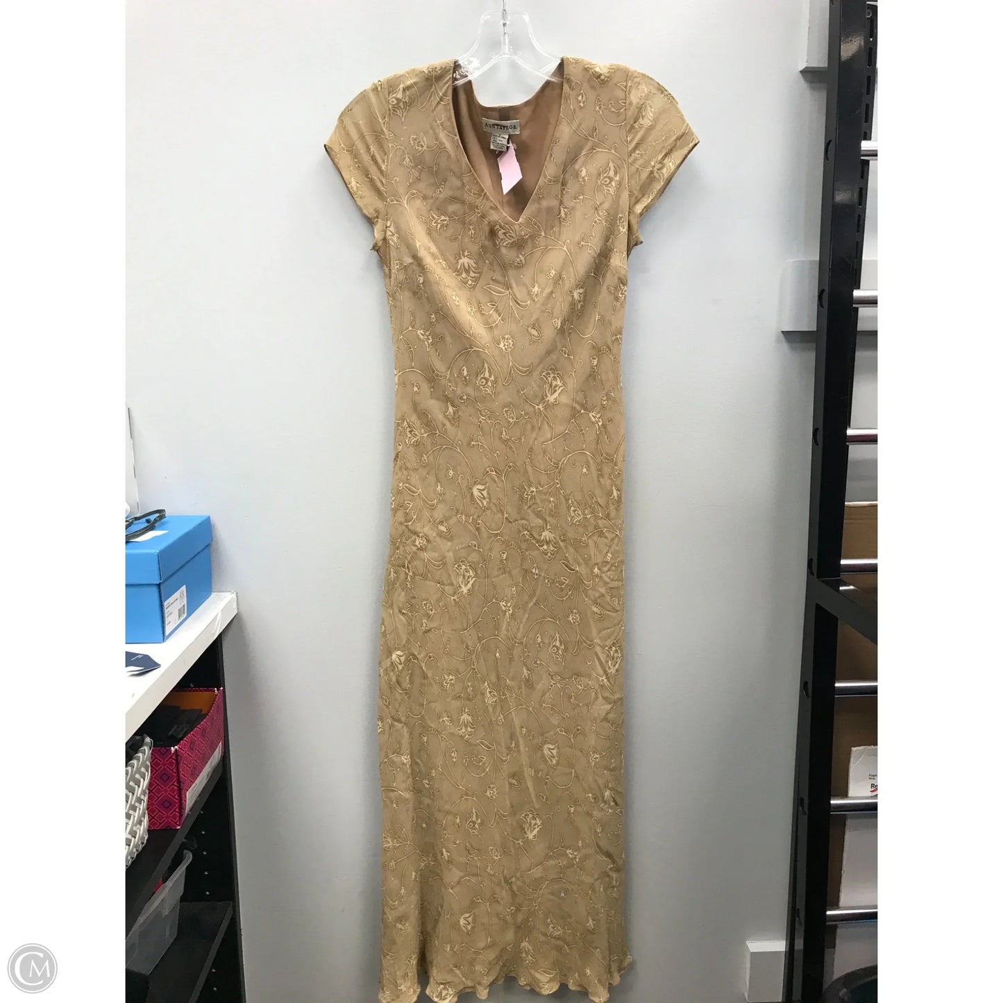 Dress Casual Maxi By Ann Taylor In Tan, Size: 2