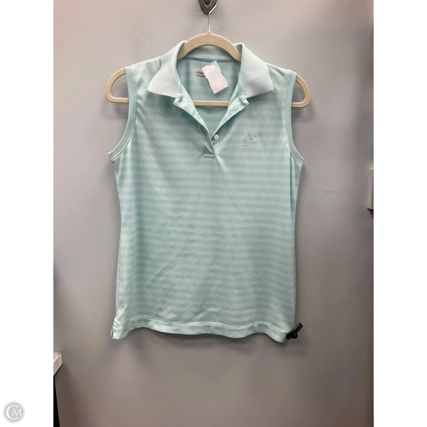 Top Sleeveless By Vineyard Vines In Teal, Size: S